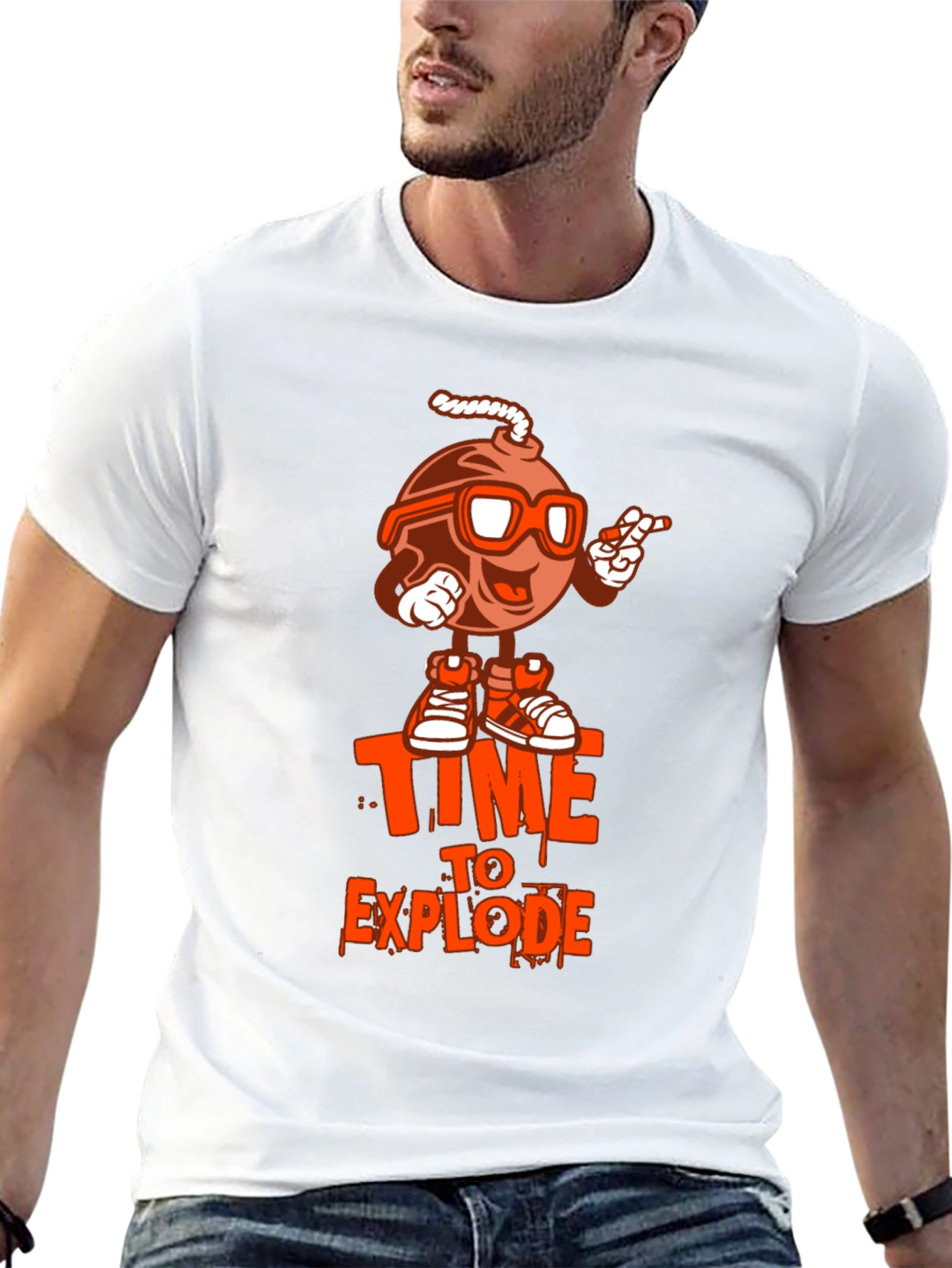 Time to Explode Graphic T-Shirt - Black