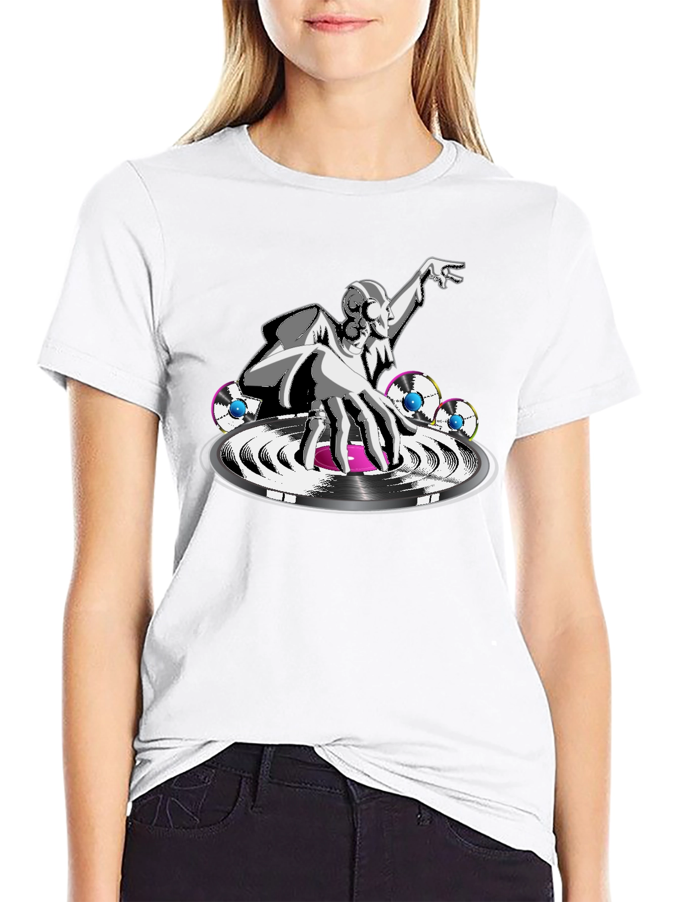 DJ Graphic Black T-Shirt