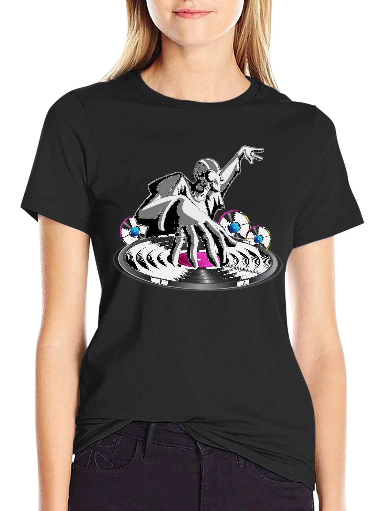 DJ Graphic Black T-Shirt