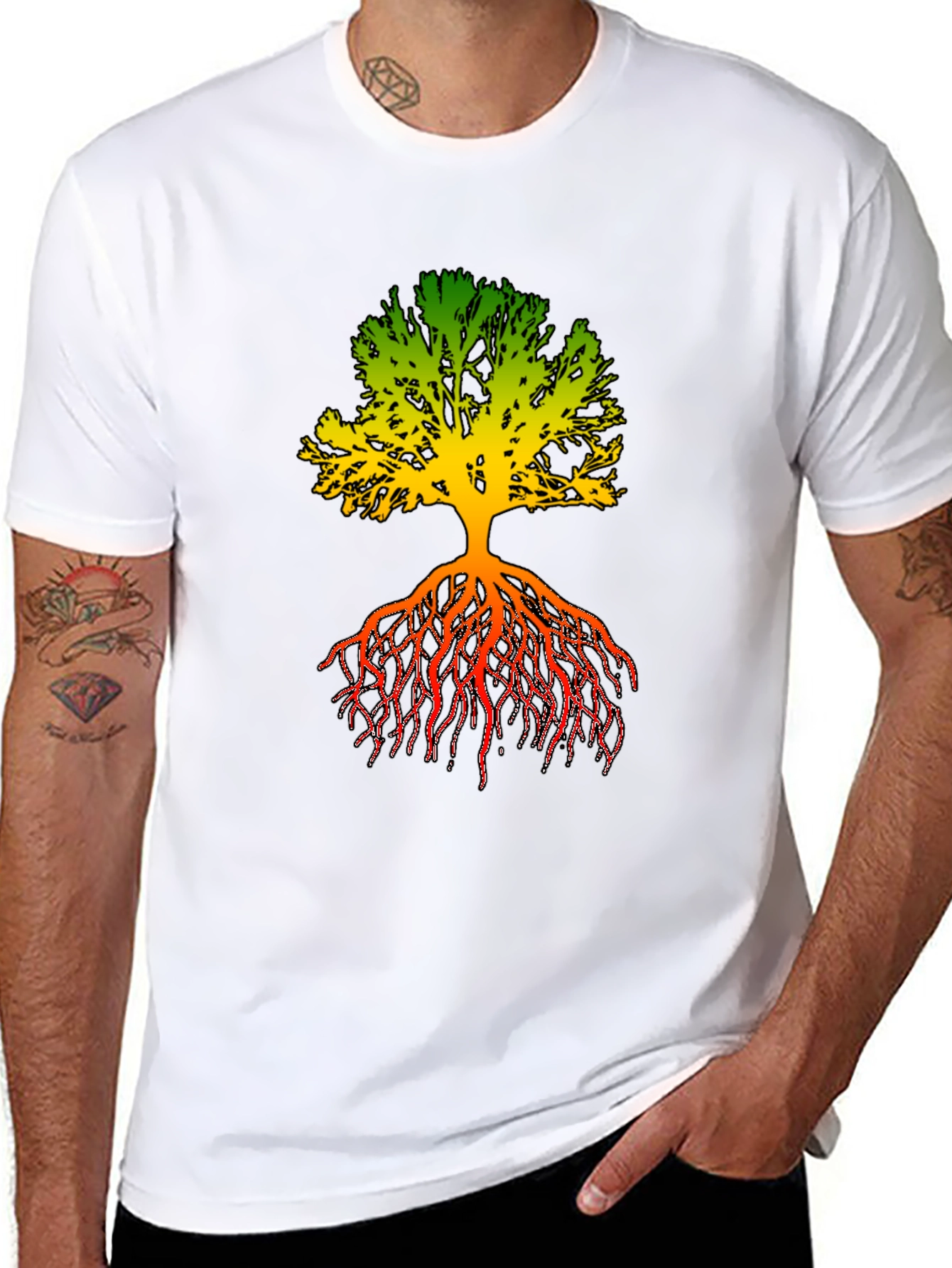 Rasta Tree Graphic T-Shirt - Roots & Culture