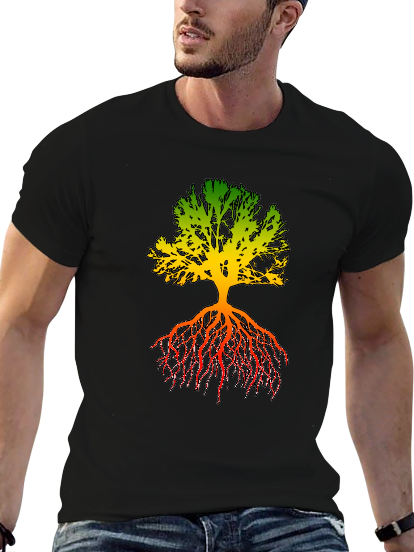 Rasta Tree Graphic T-Shirt - Roots & Culture