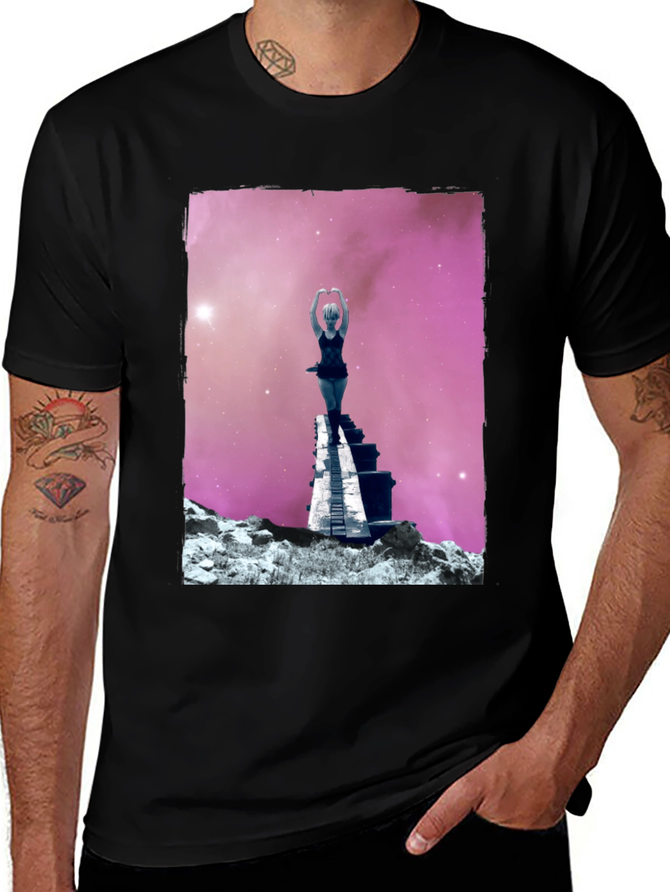 Space Dreamer Graphic Tee - Unique Cosmic Design