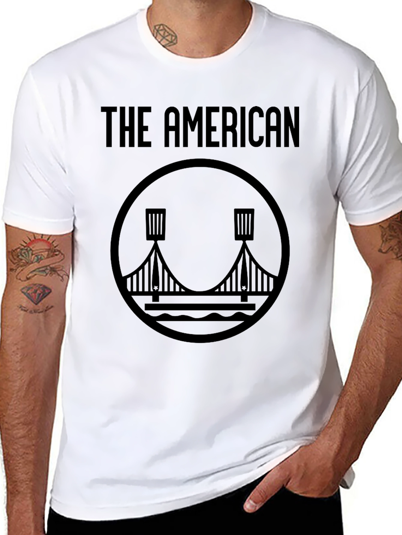 The American Bridge Graphic T-Shirt - Black