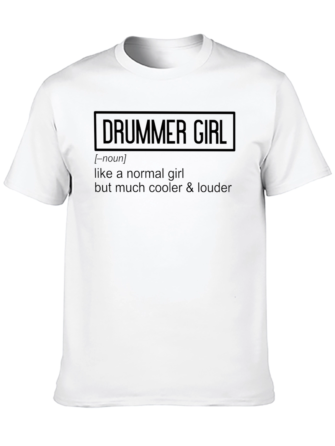 Drummer Girl Definition Graphic T-Shirt