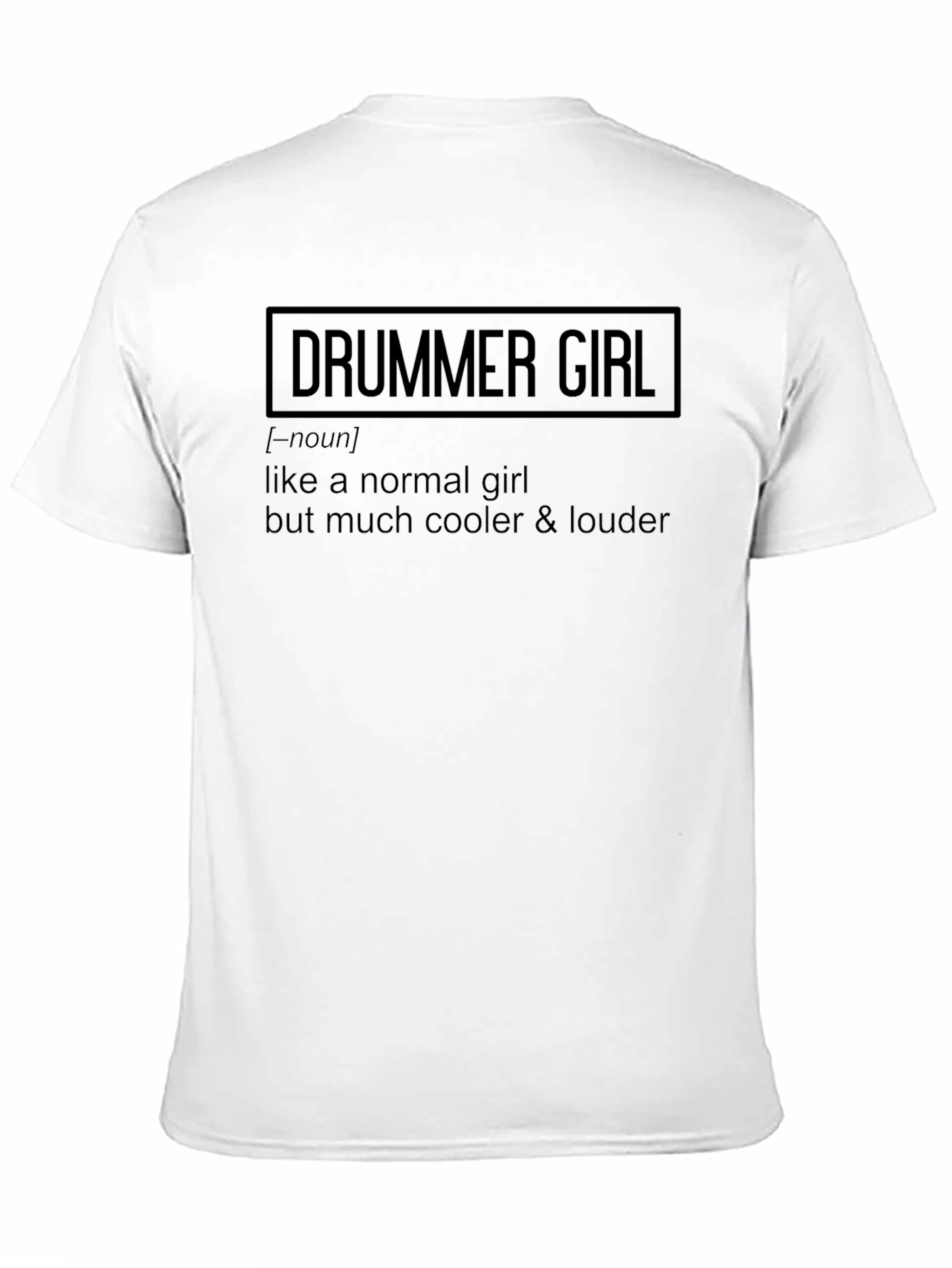 Drummer Girl Definition Graphic T-Shirt