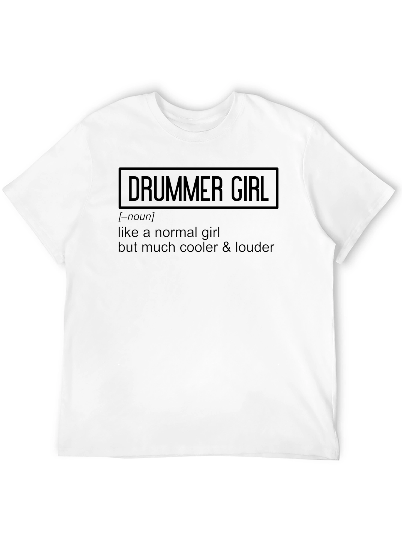 Drummer Girl Definition Graphic T-Shirt