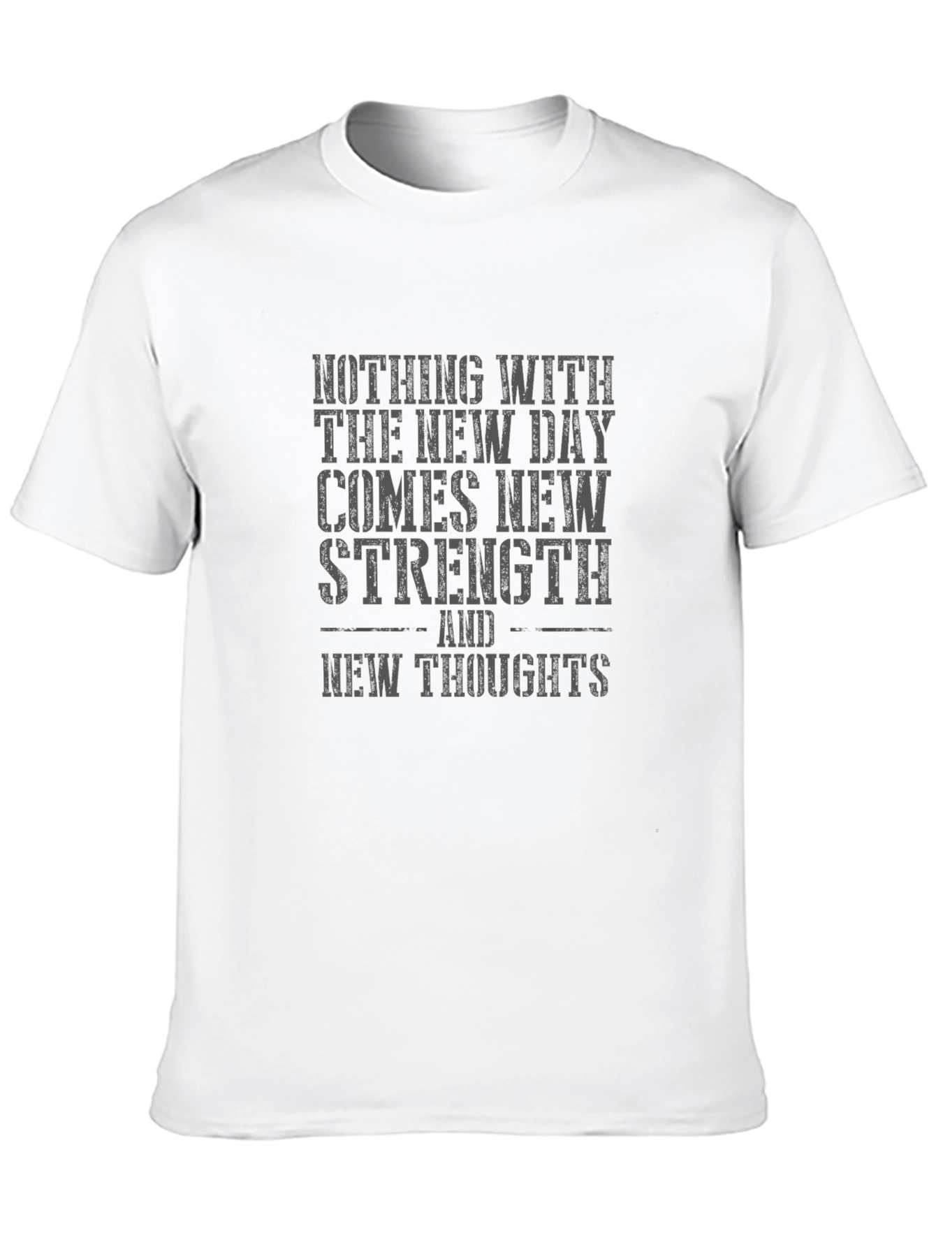 Inspirational New Day Strength Black T-Shirt
