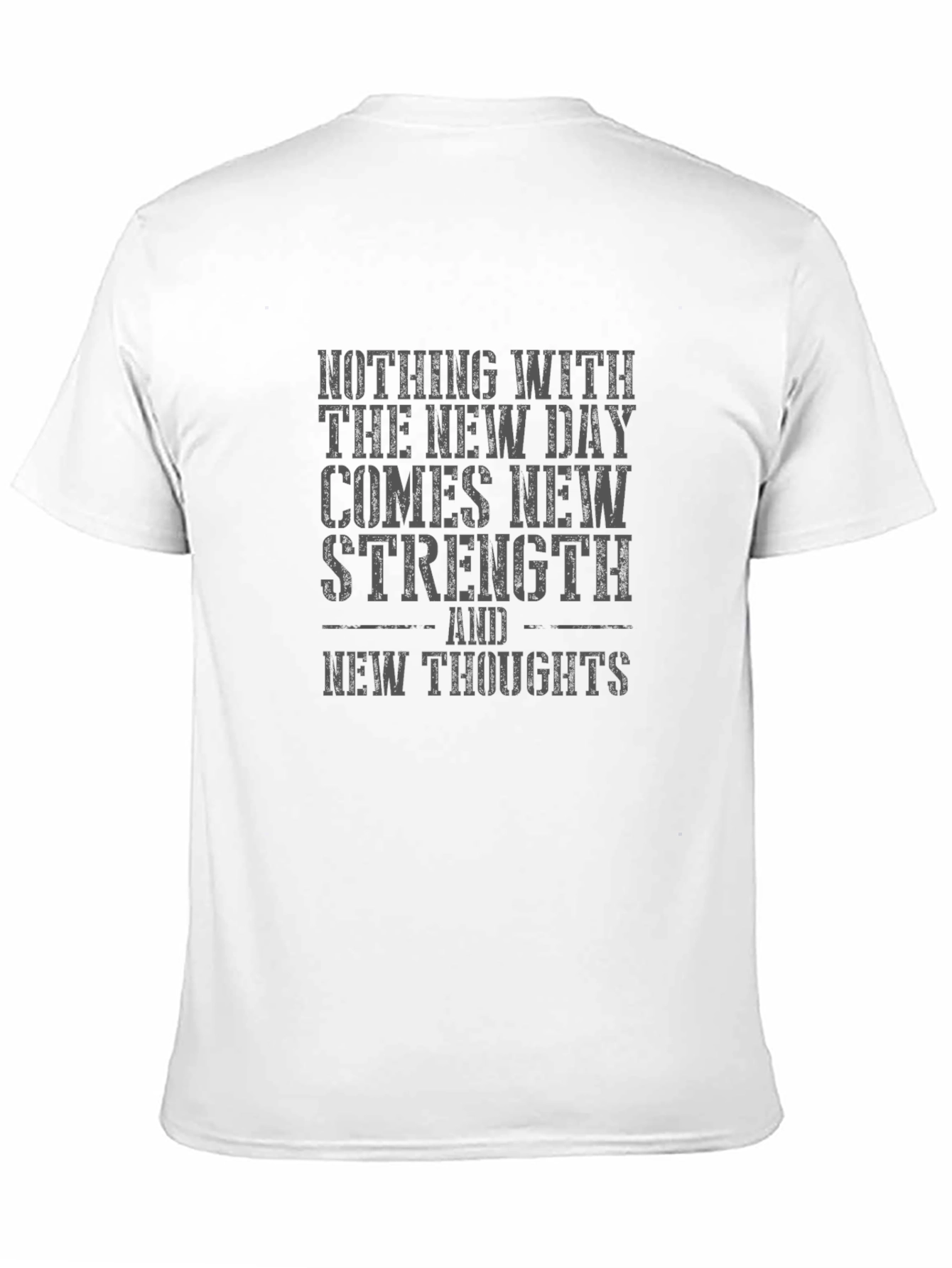Inspirational New Day Strength Black T-Shirt