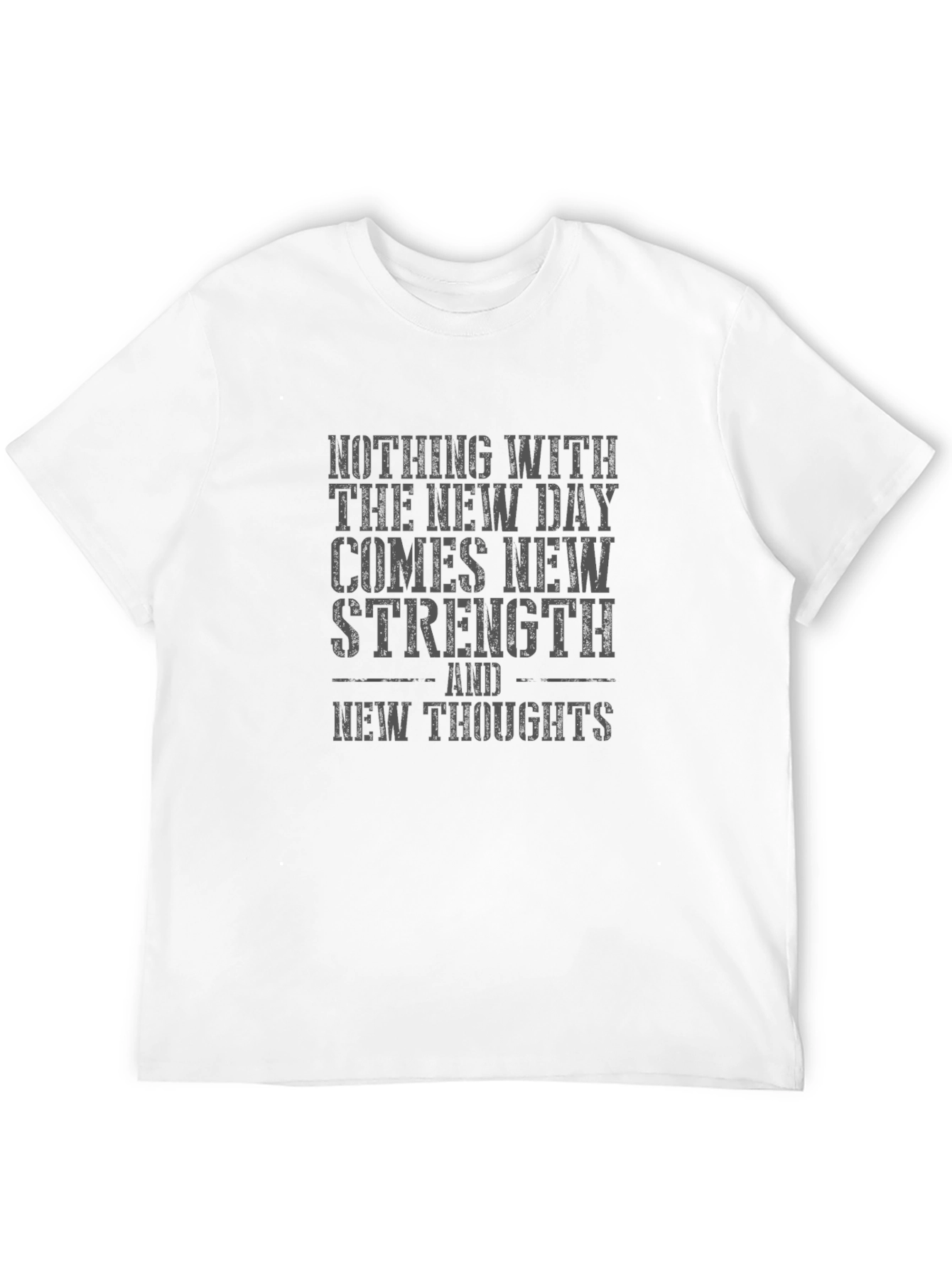 Inspirational New Day Strength Black T-Shirt