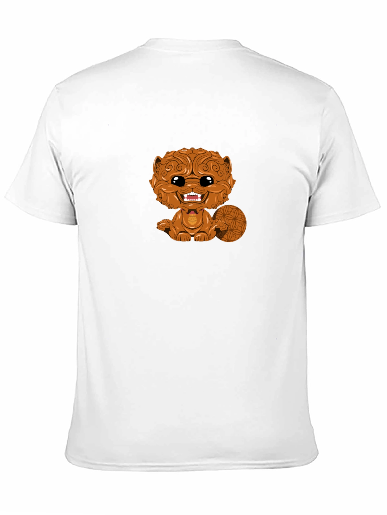 Cartoon Beaver Graphic Black T-Shirt