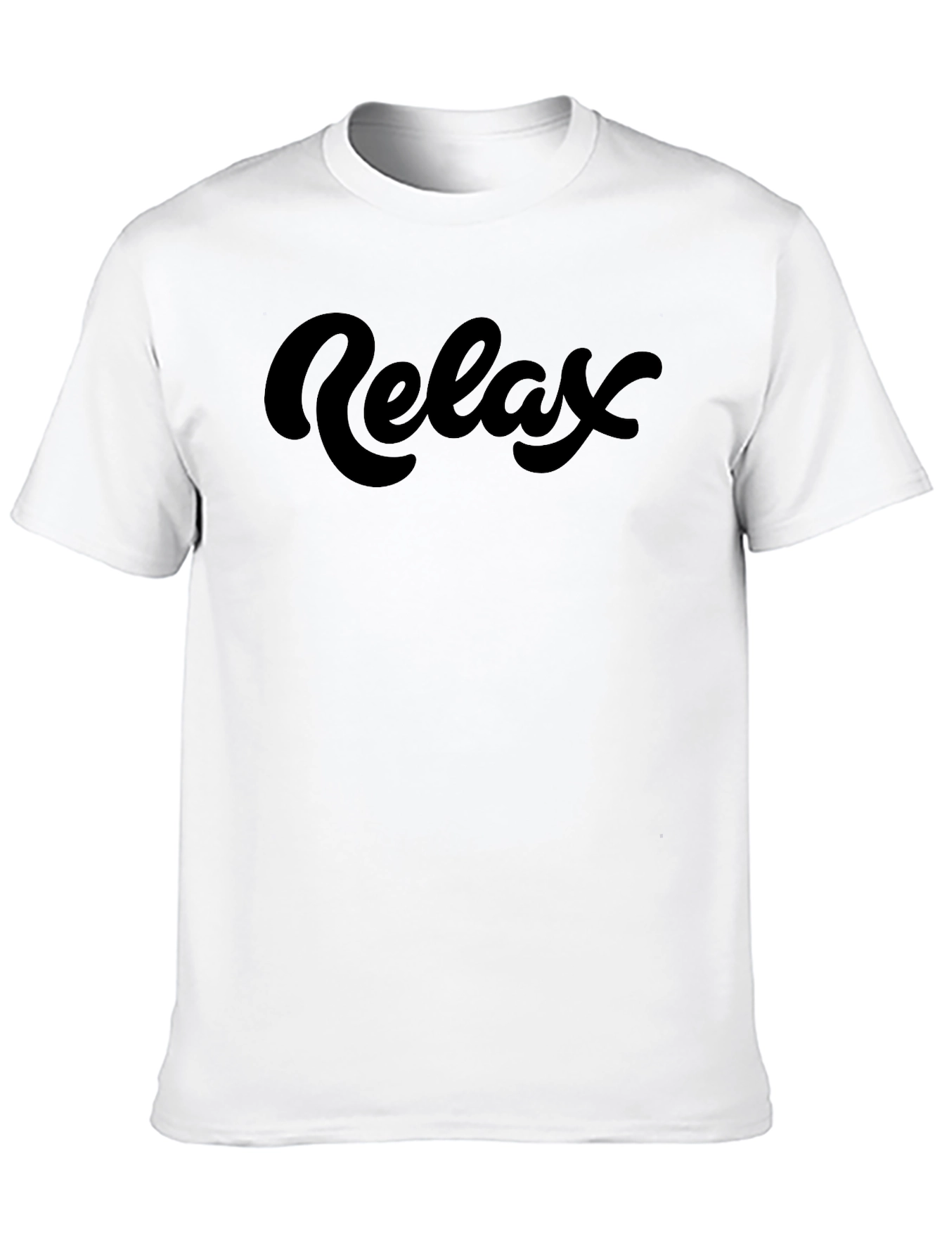 Relax Black Graphic Tee - Mens Short Sleeve