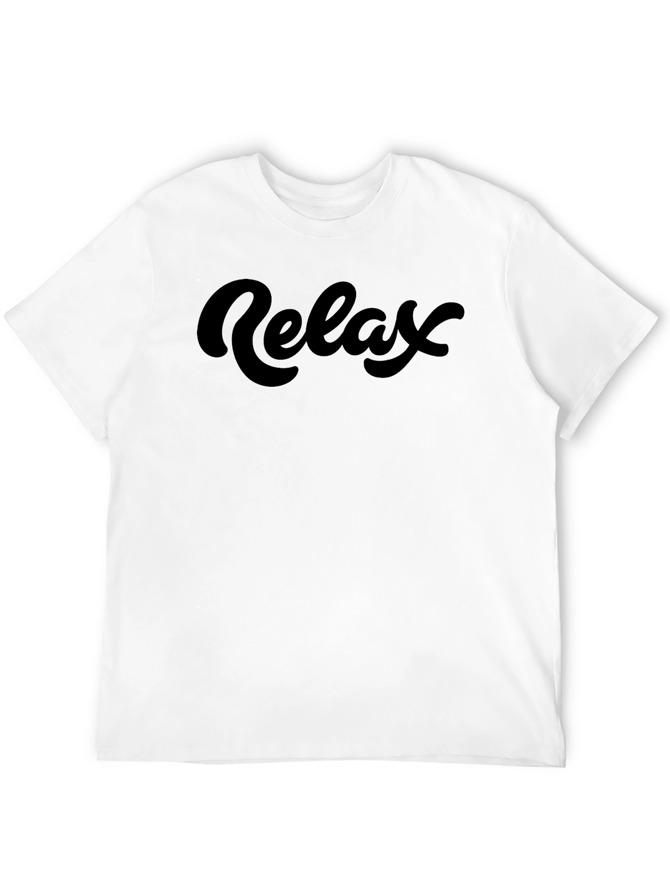 Relax Black Graphic Tee - Mens Short Sleeve