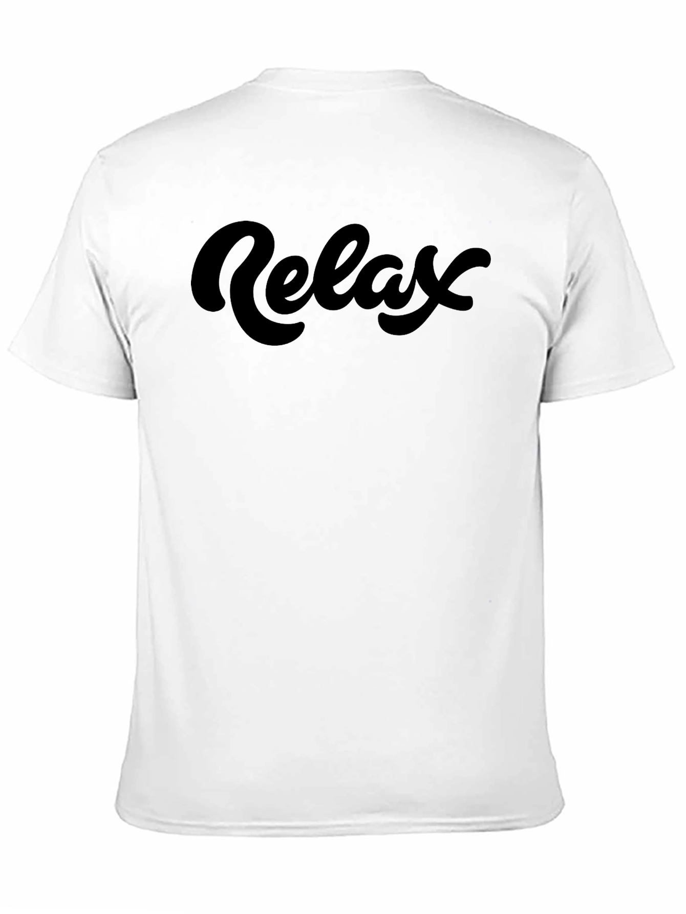 Relax Black Graphic Tee - Mens Short Sleeve