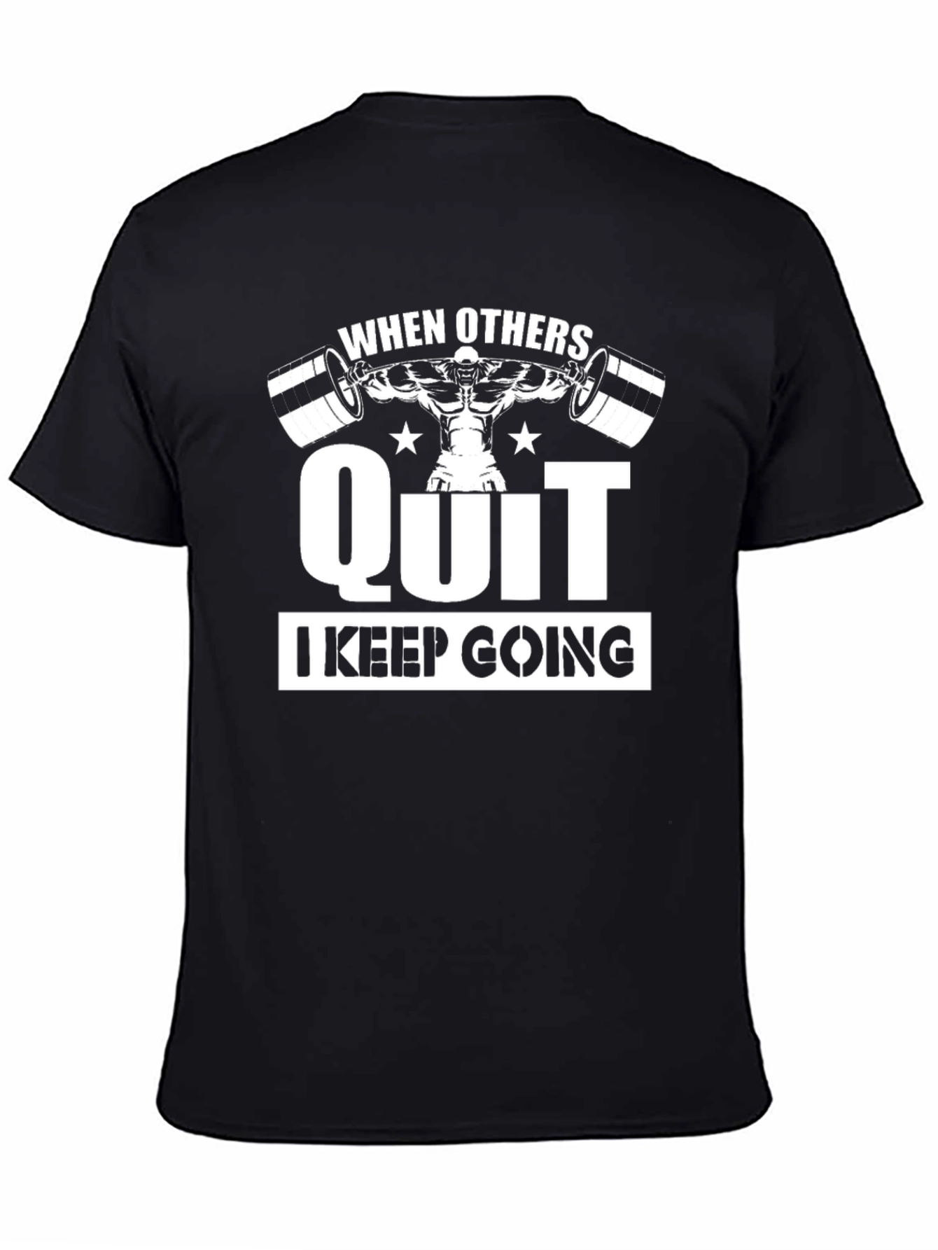 Workout Motivation T-Shirt - Never Quit Lifting Tee