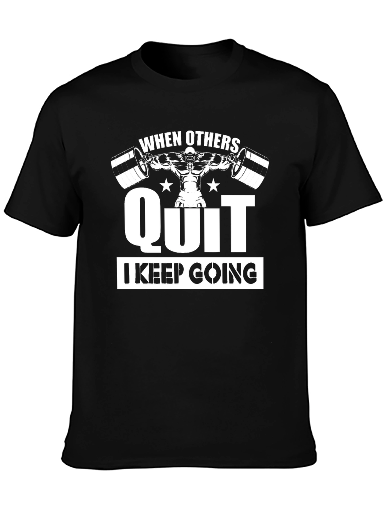 Workout Motivation T-Shirt - Never Quit Lifting Tee