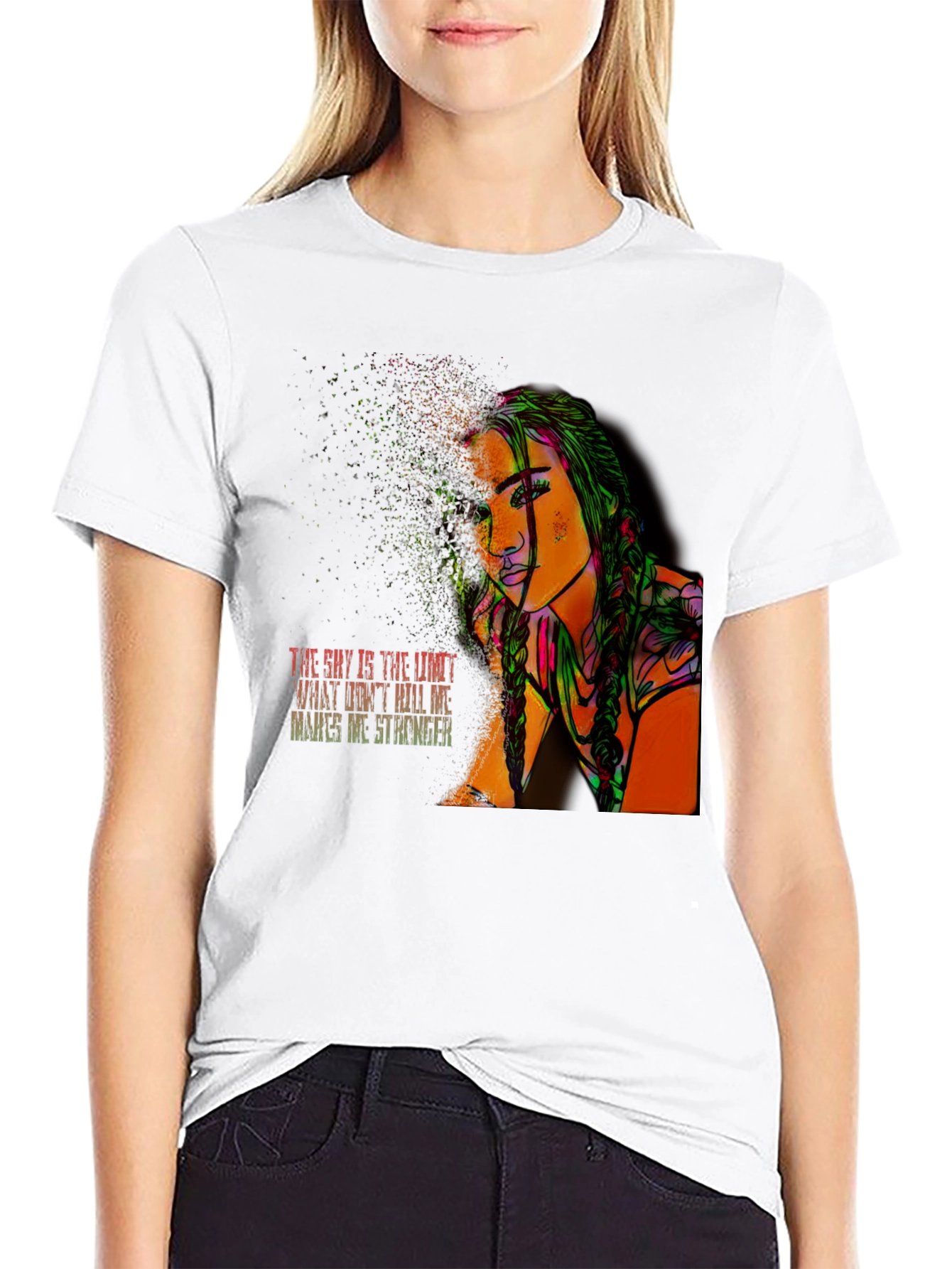 Edgy Graphic Tee: The Skys the Limit