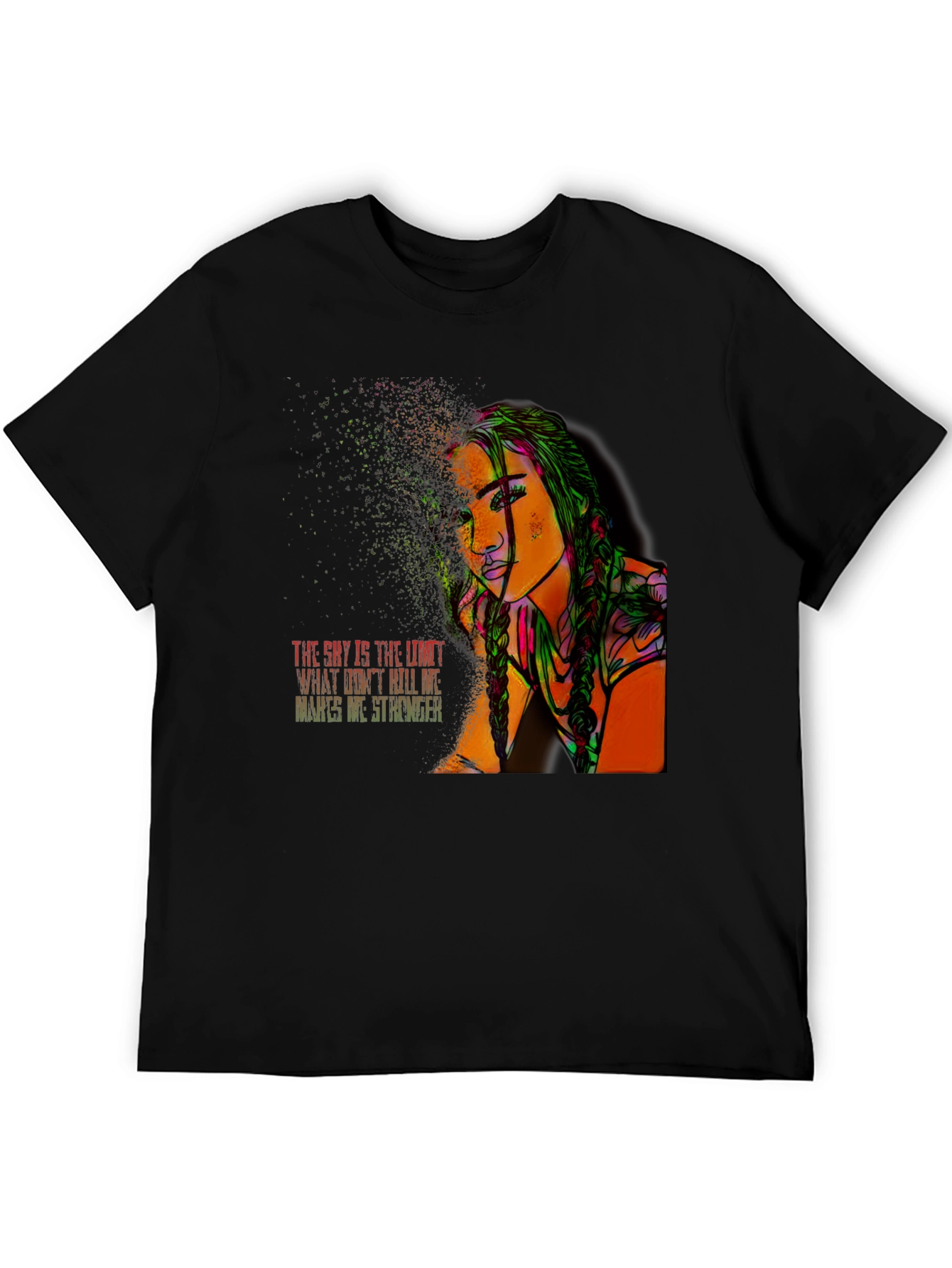 Edgy Graphic Tee: The Skys the Limit