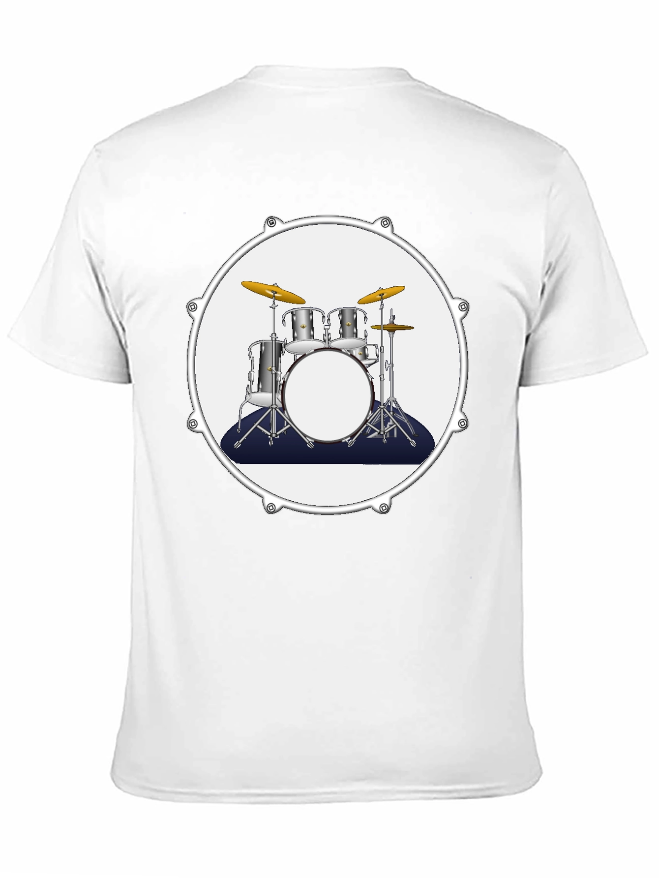 Drum Kit Graphic Tee - Musician Style T-Shirt