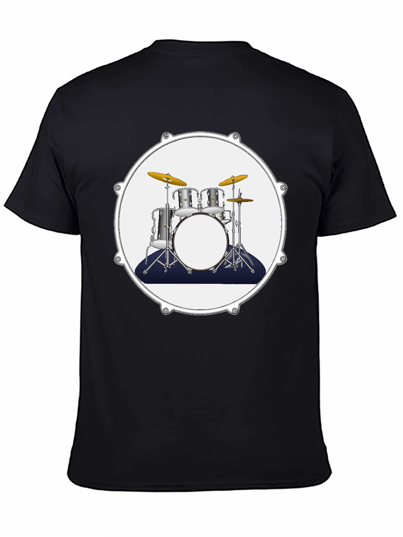 Drum Kit Graphic Tee - Musician Style T-Shirt