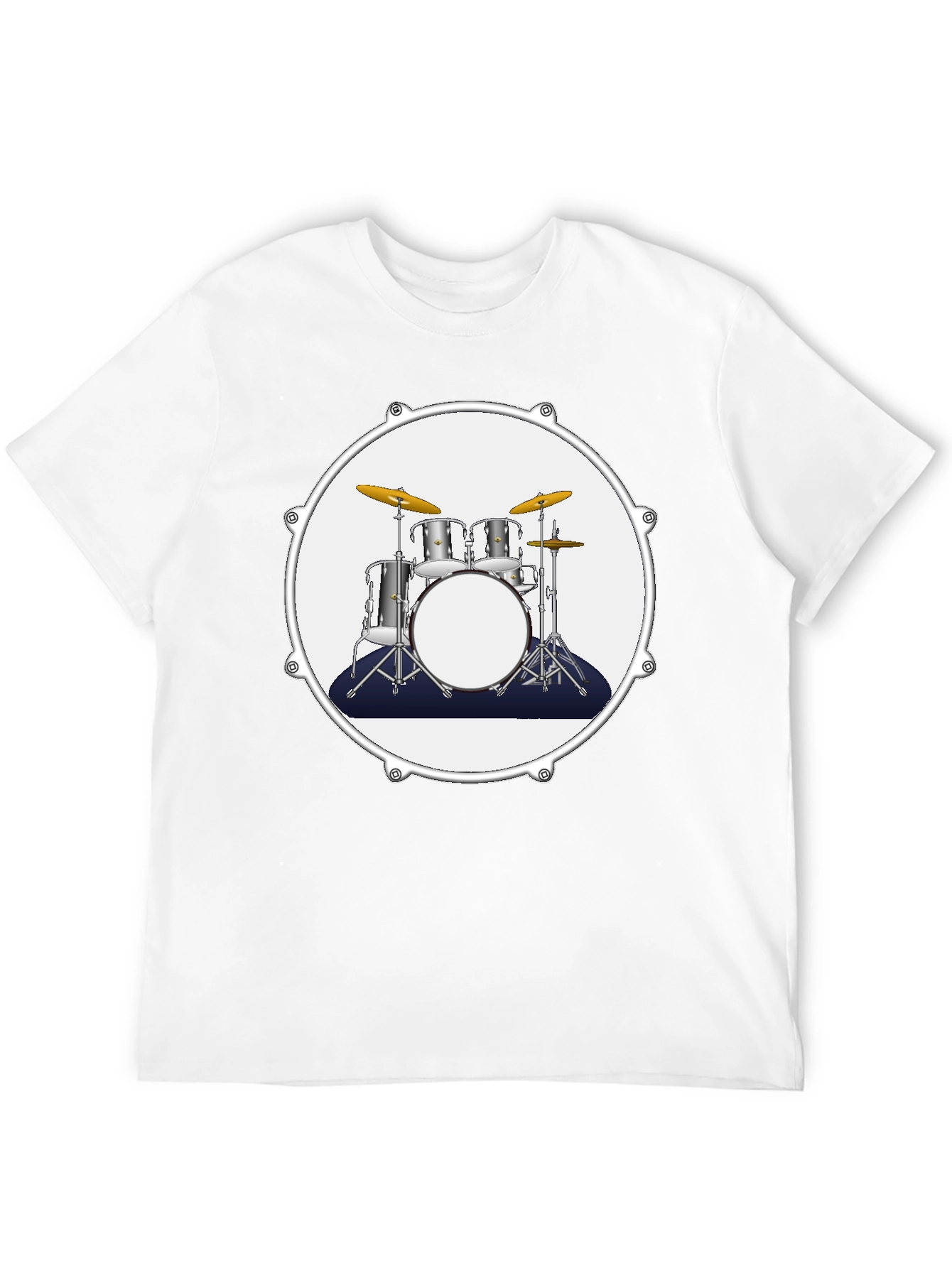 Drum Kit Graphic Tee - Musician Style T-Shirt