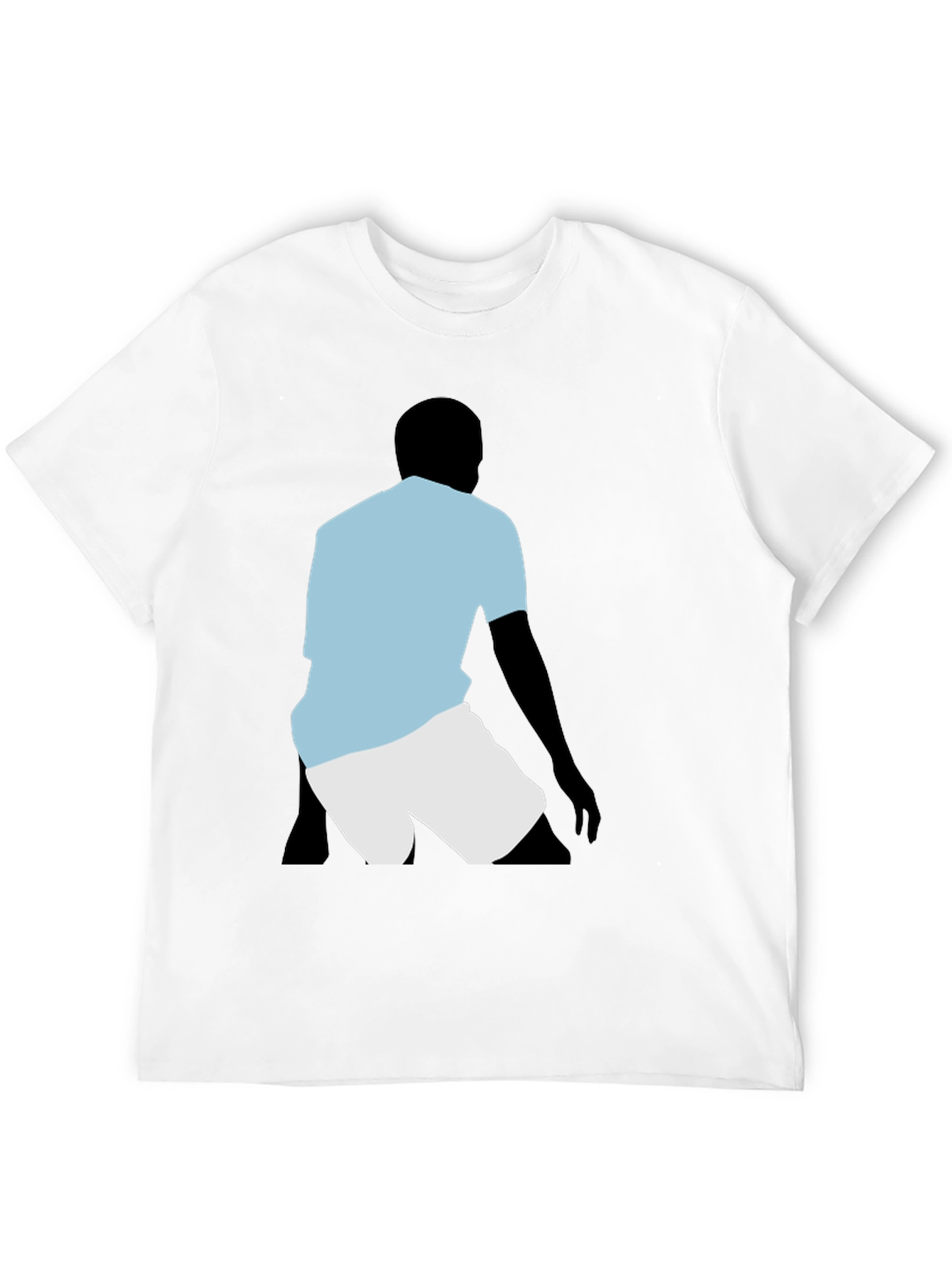 Silhouette Athlete Graphic T-Shirt - Black