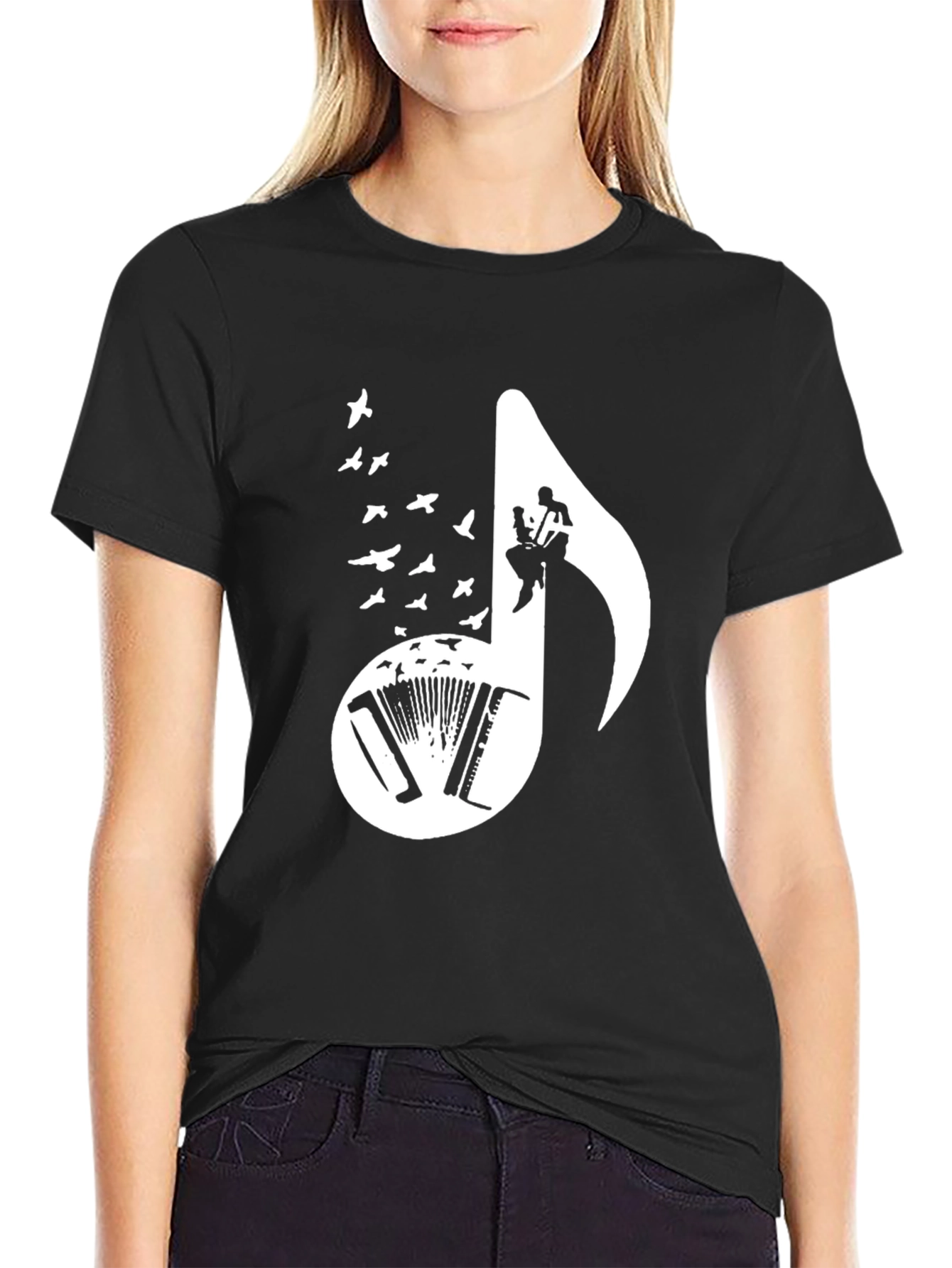 Musical Note Graphic T-Shirt