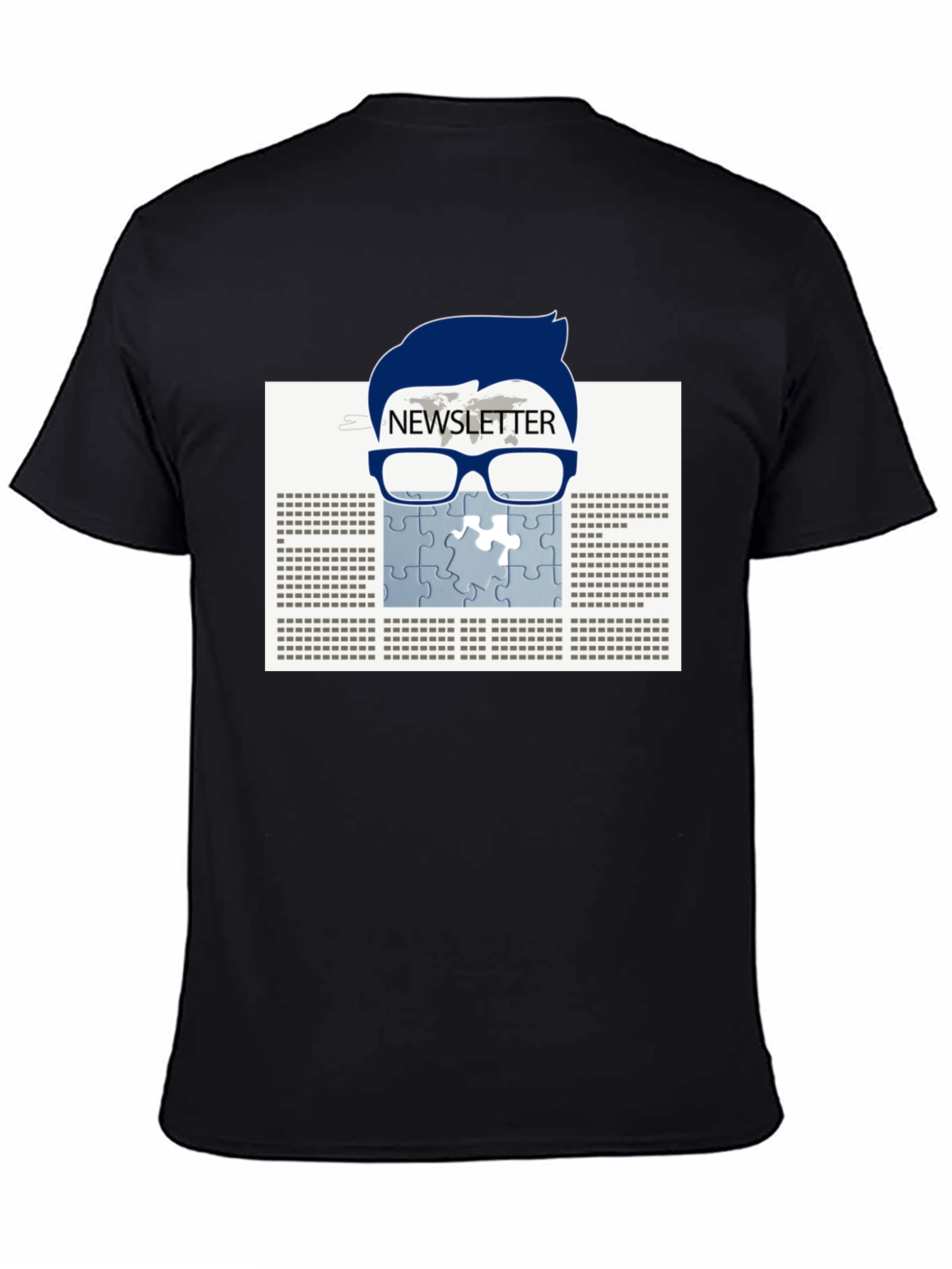 Newsletter Puzzle Tee - Geeky Style