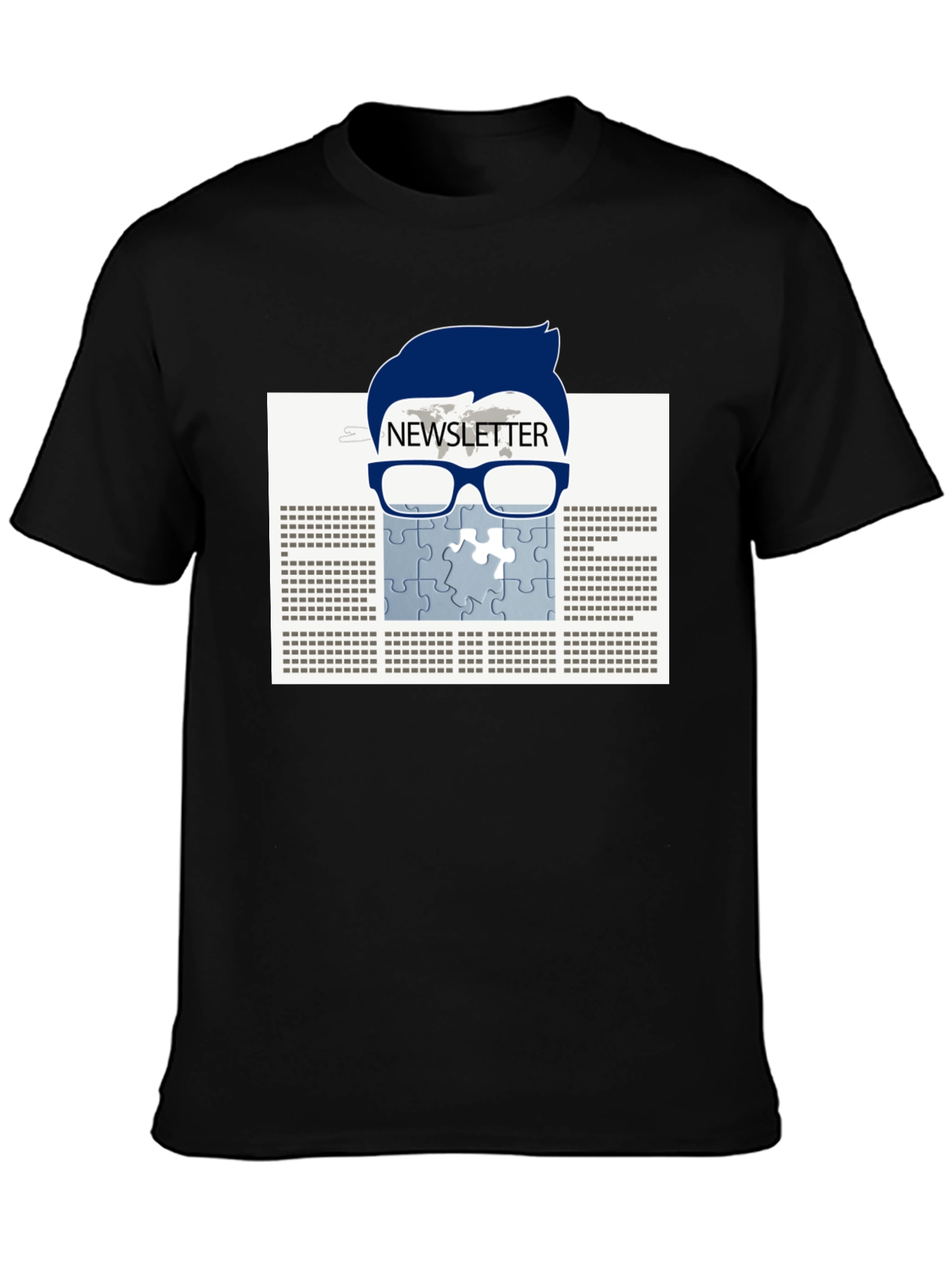 Newsletter Puzzle Tee - Geeky Style