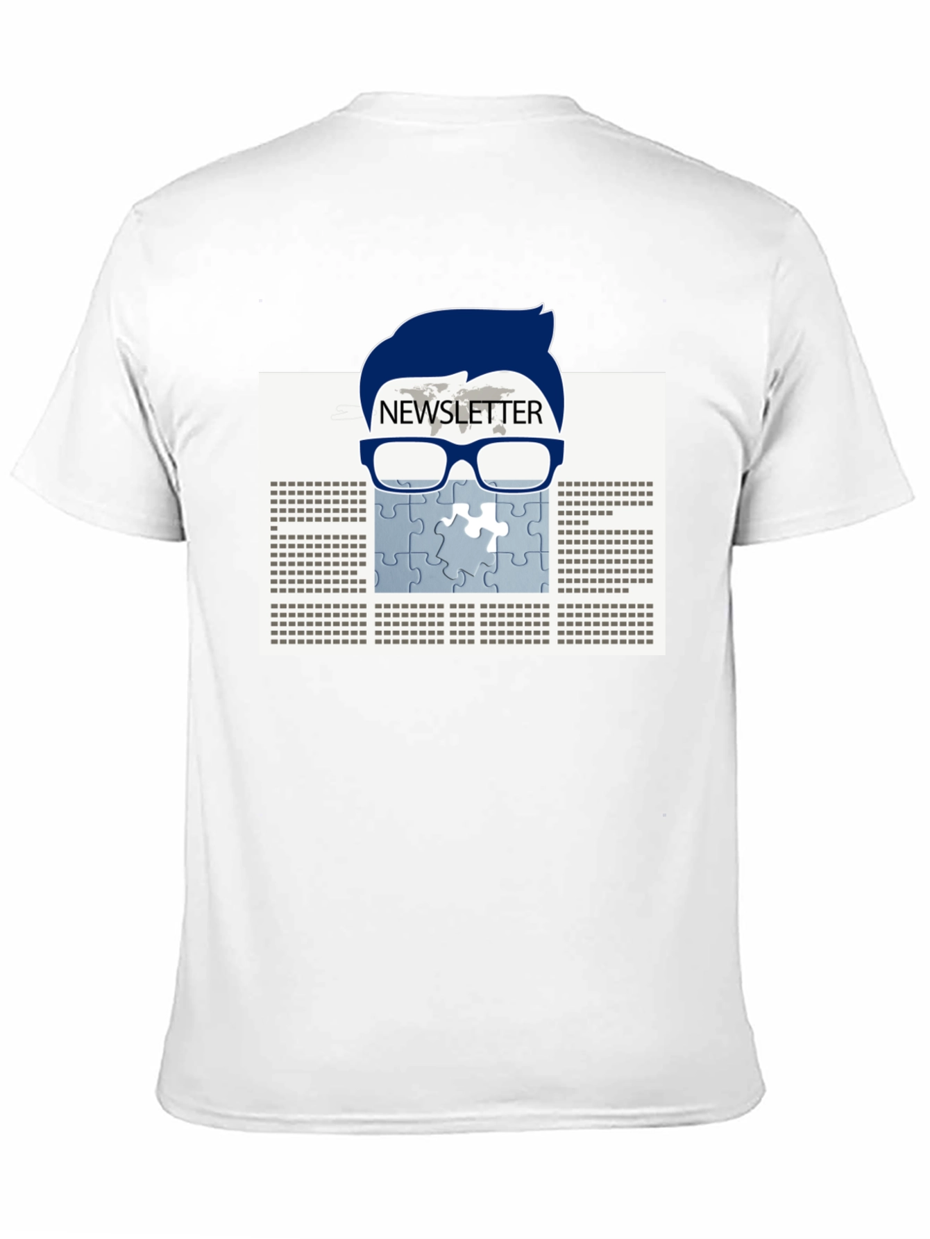 Newsletter Puzzle Tee - Geeky Style