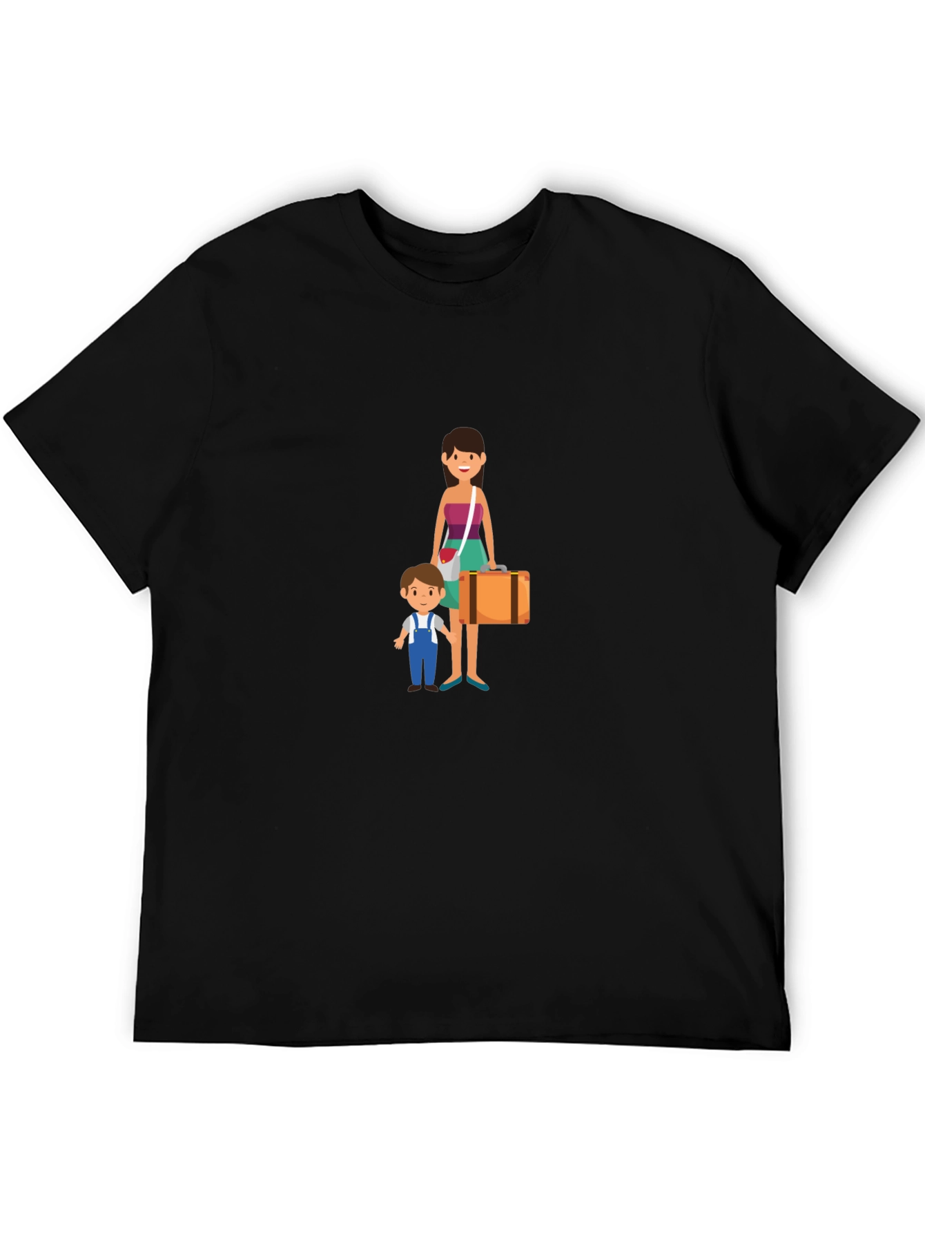Family Travel Graphic Tee - Black