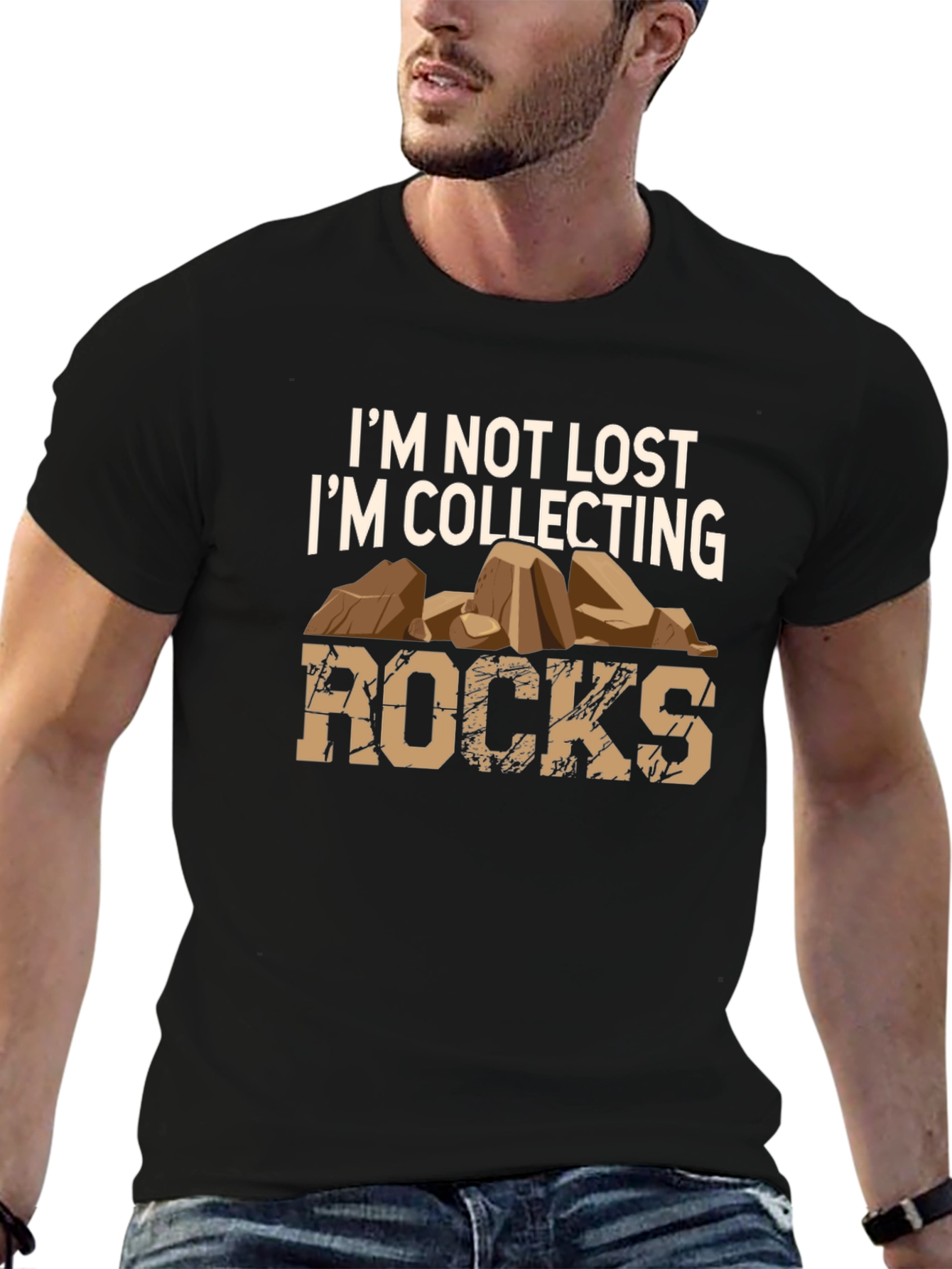 Im Collecting Rocks Mens T-Shirt