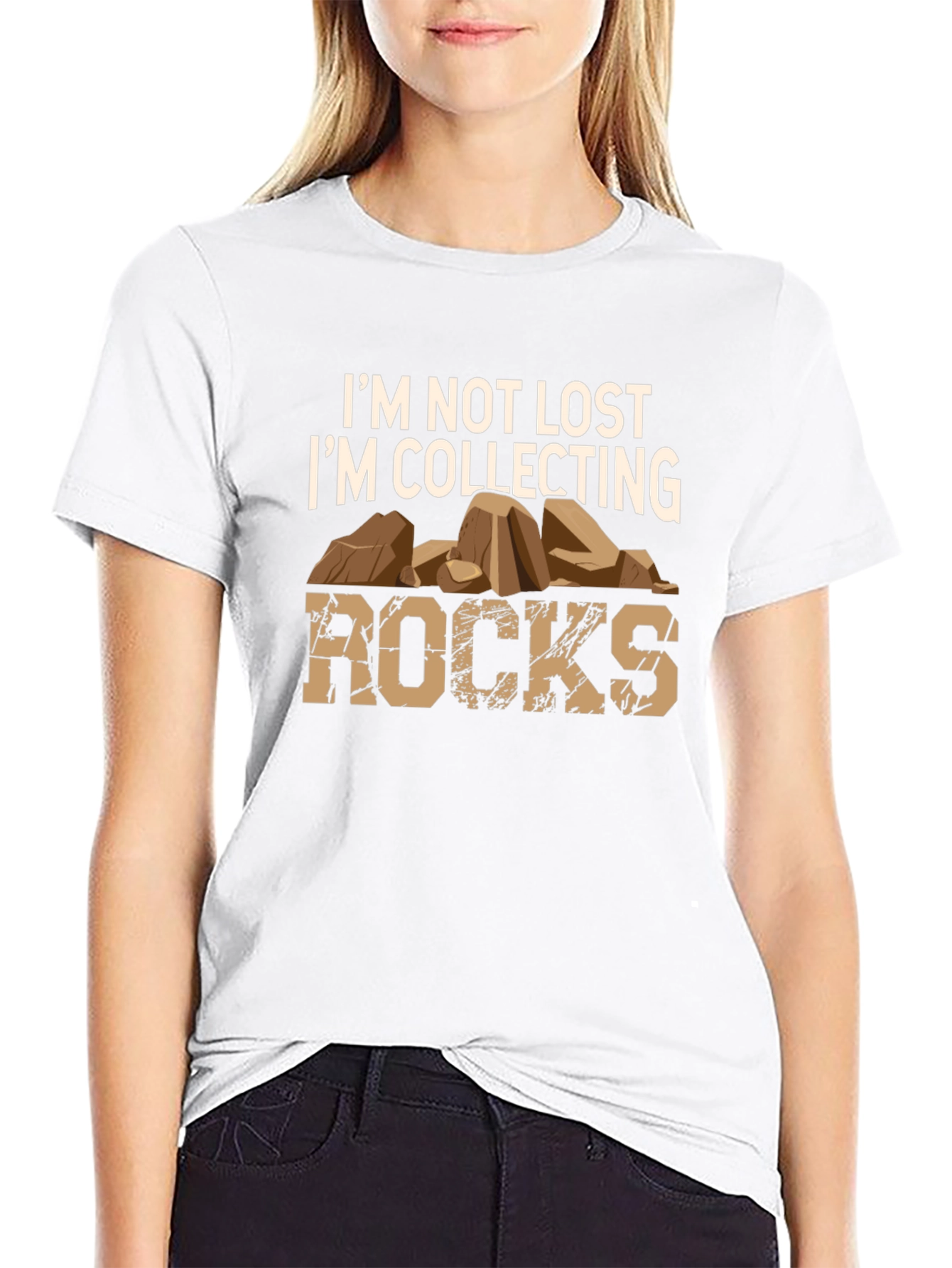 Im Collecting Rocks Mens T-Shirt