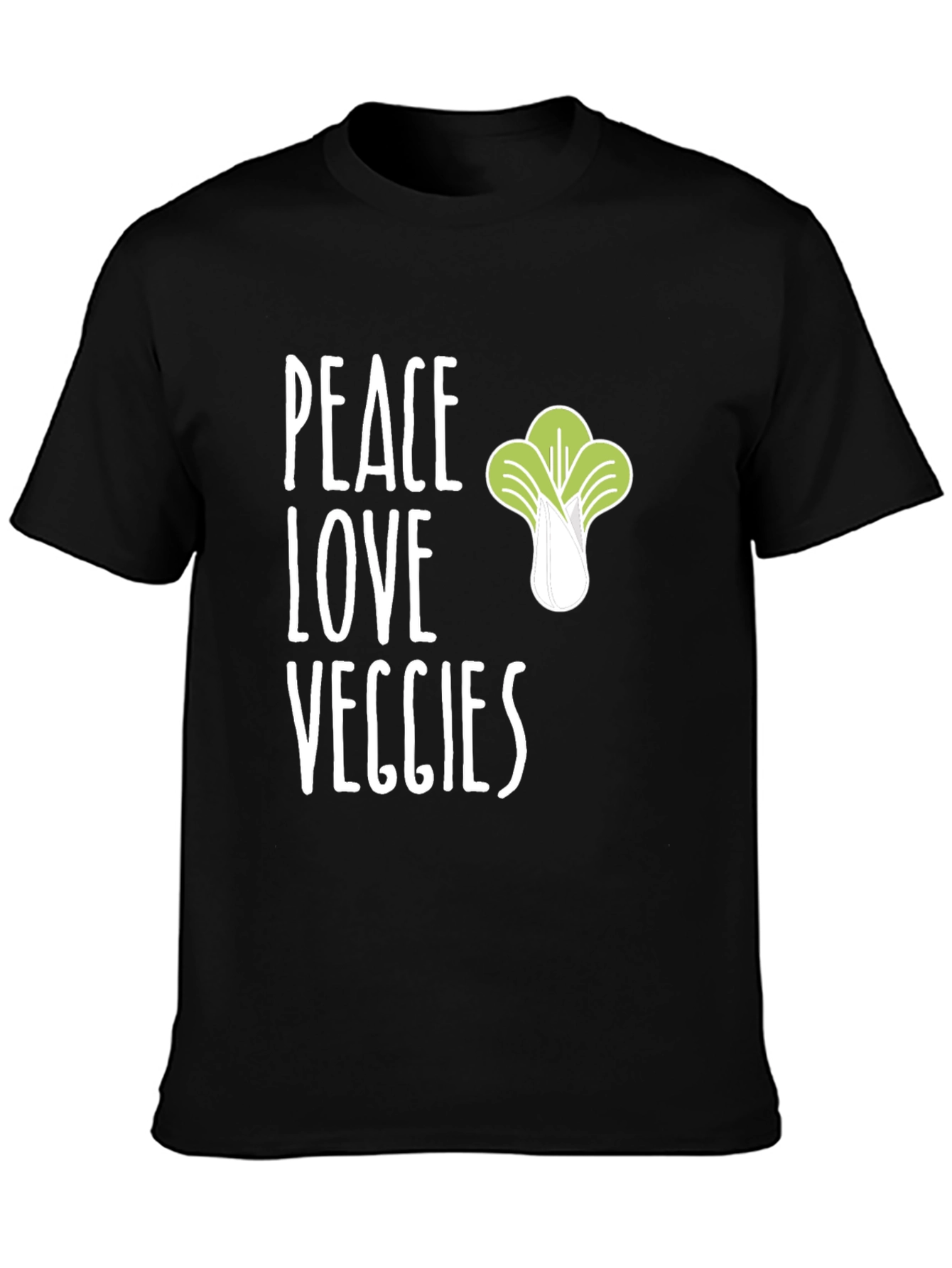 Peace Love Veggies Graphic T-Shirt