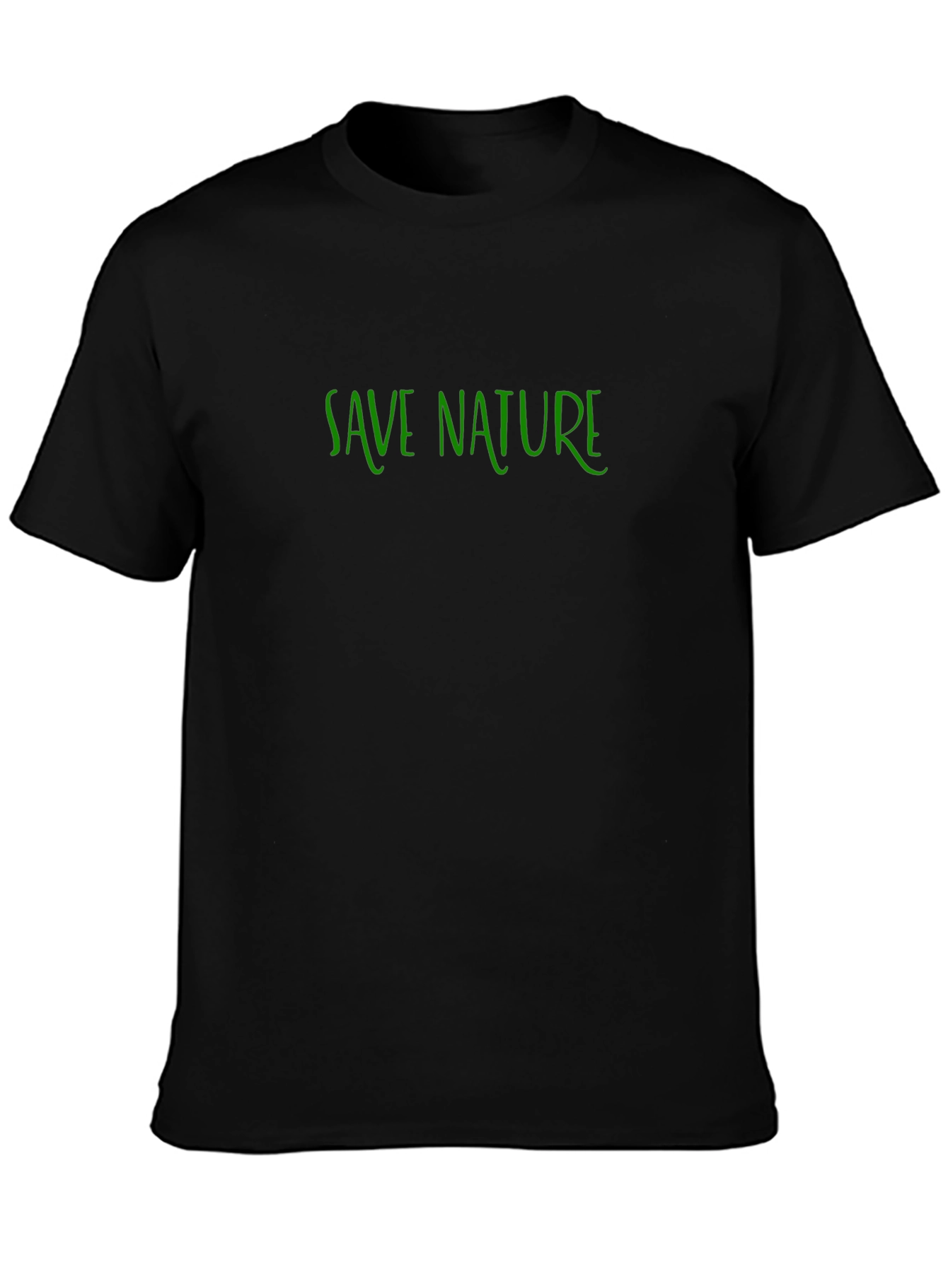 Save Nature Graphic Tee - Black