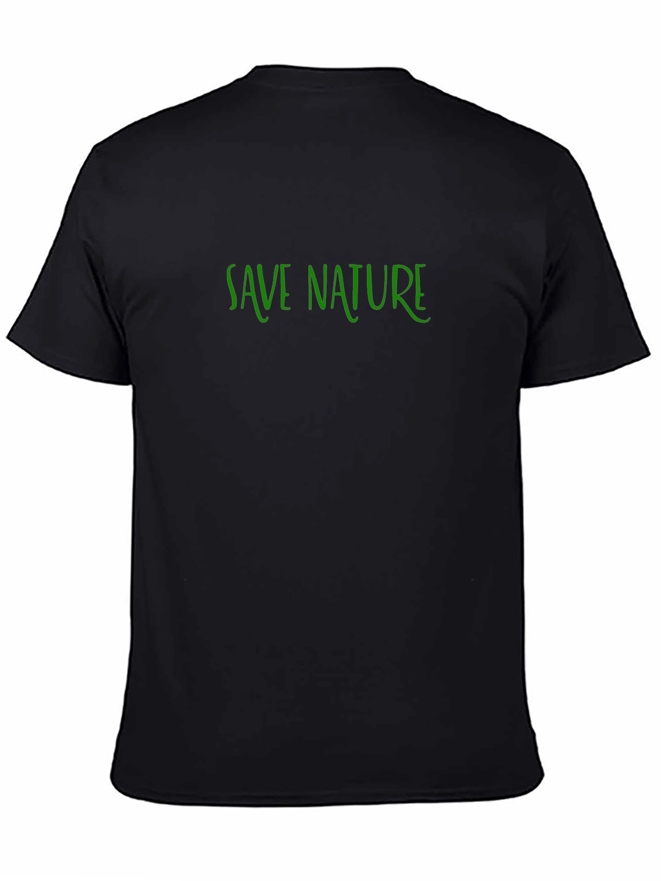 Save Nature Graphic Tee - Black
