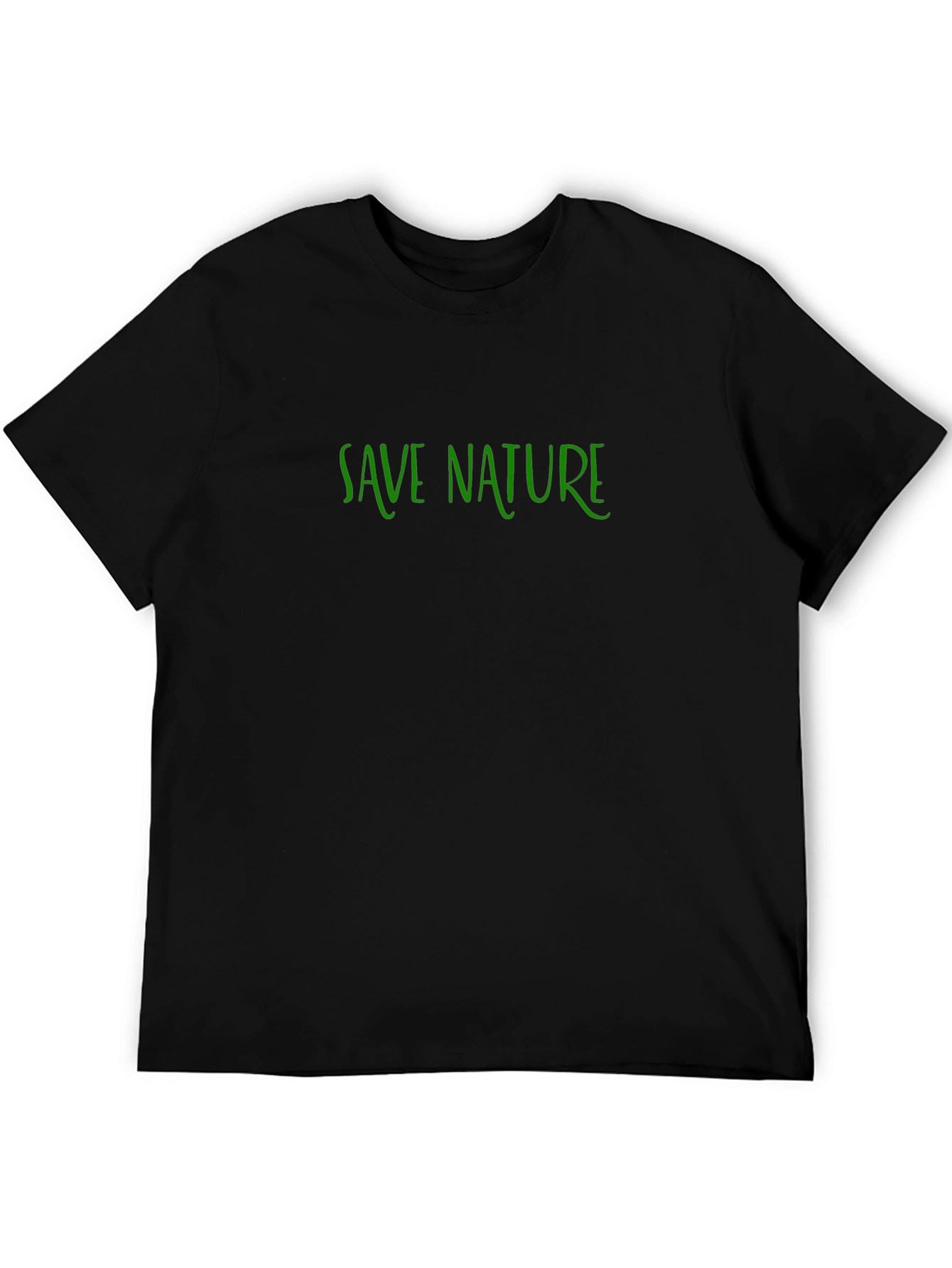 Save Nature Graphic Tee - Black