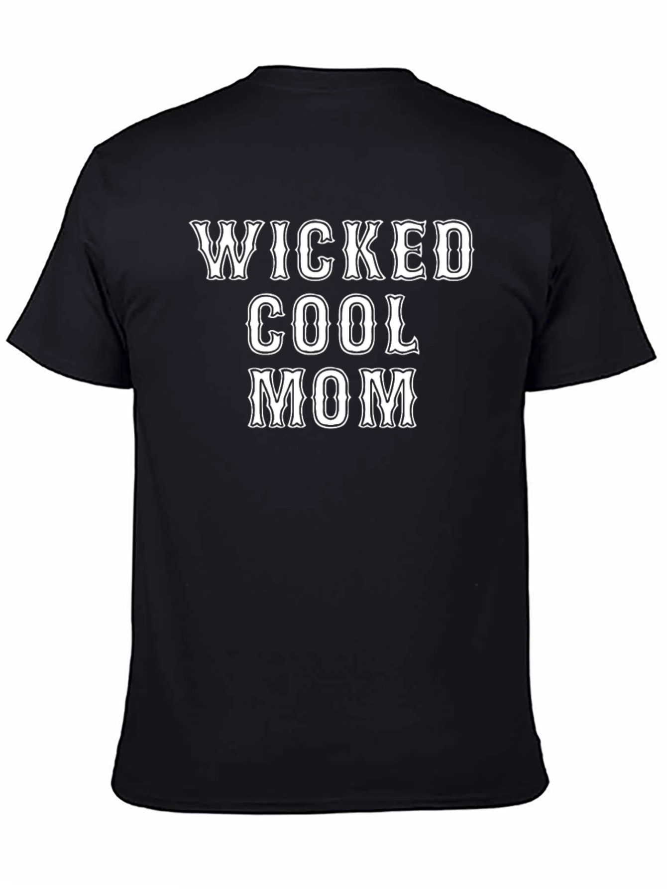 Wicked Cool Mom Graphic T-Shirt - Black