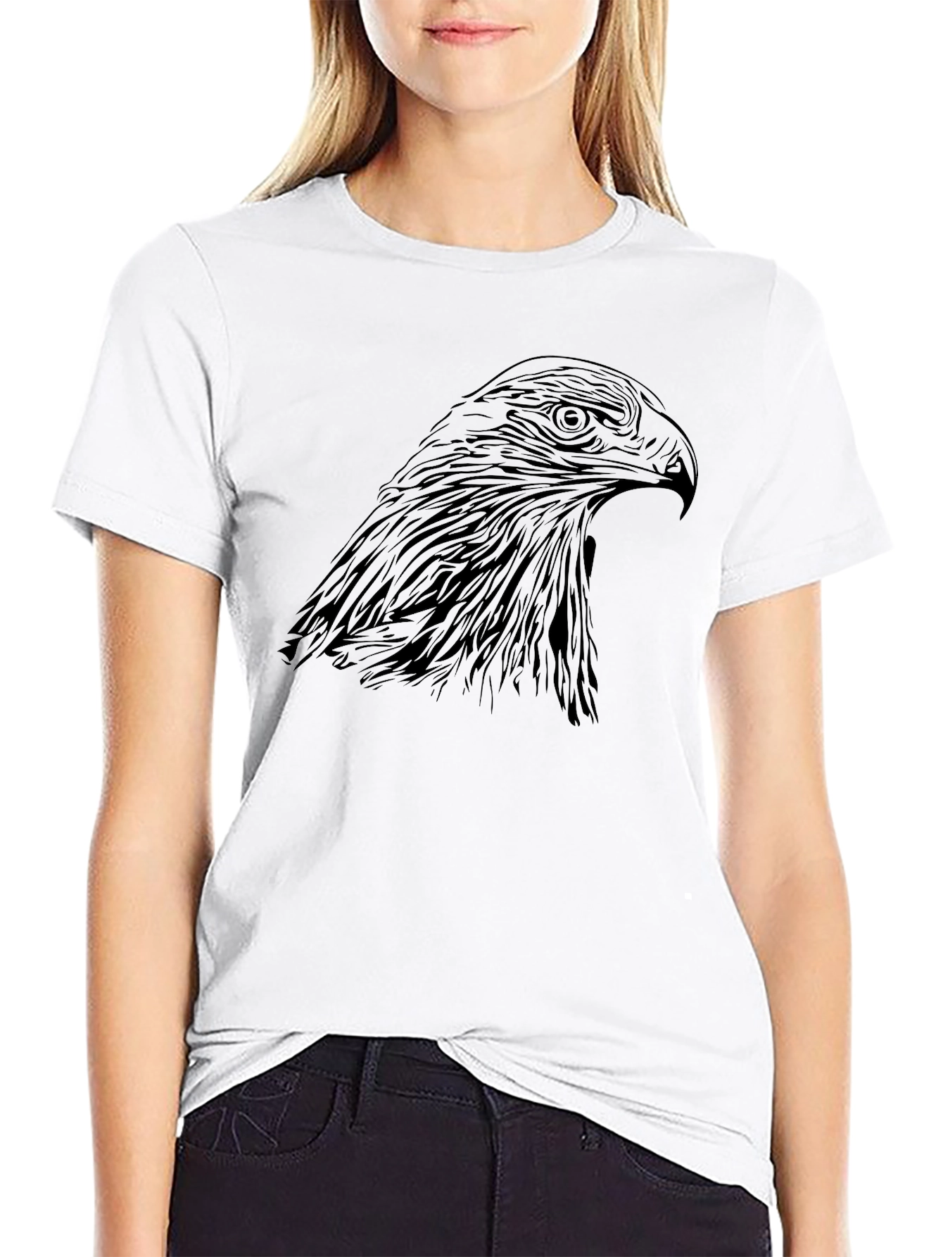 Eagle Graphic Black T-Shirt - Mens