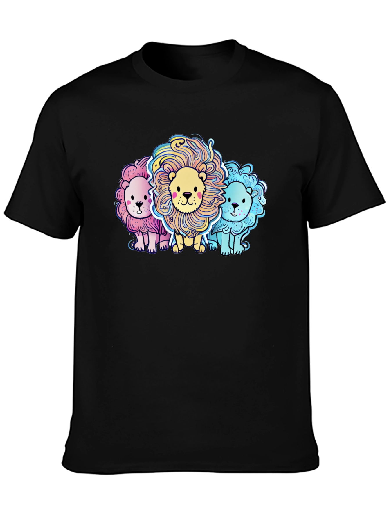 Cute Cartoon Lions Graphic Tee