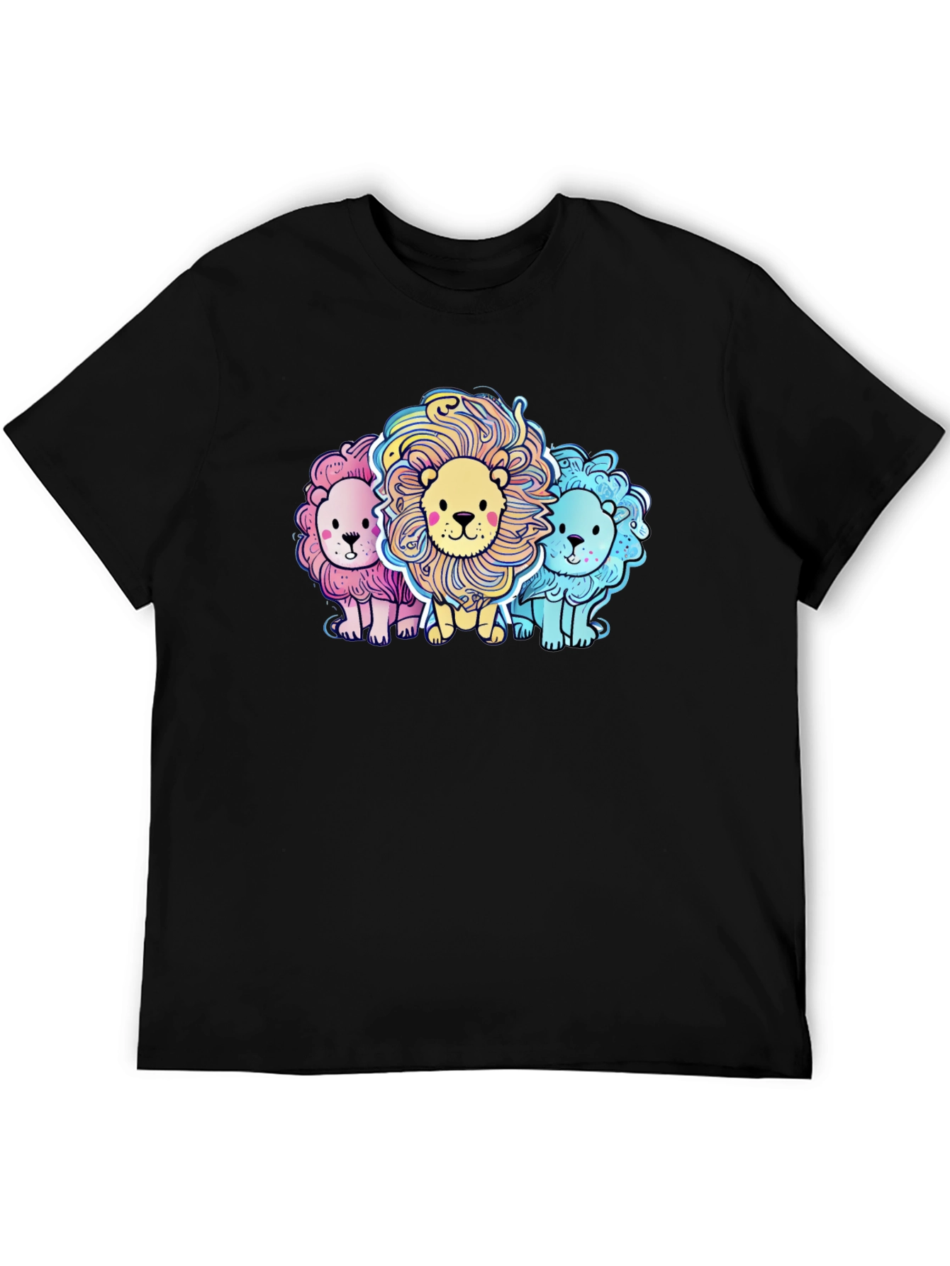 Cute Cartoon Lions Graphic Tee
