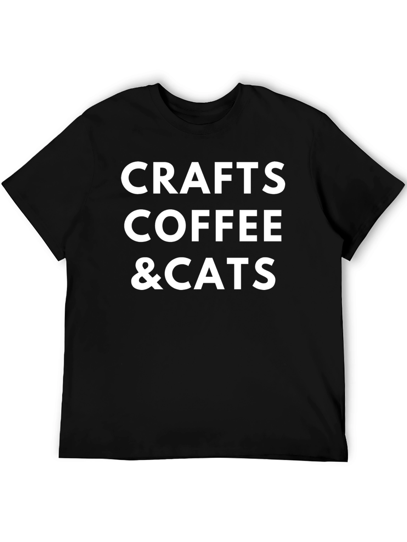 Crafts Coffee & Cats Graphic T-Shirt