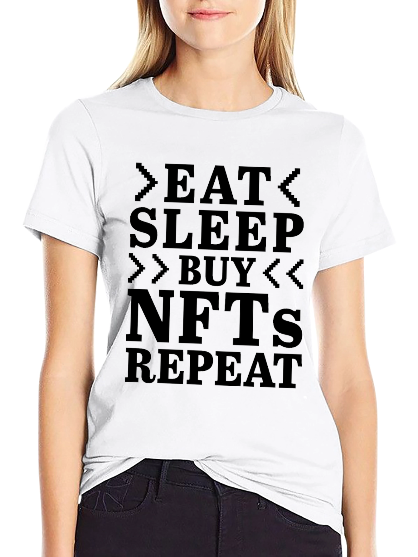 Eat Sleep Buy NFTs Repeat T-Shirt - Crypto Hype