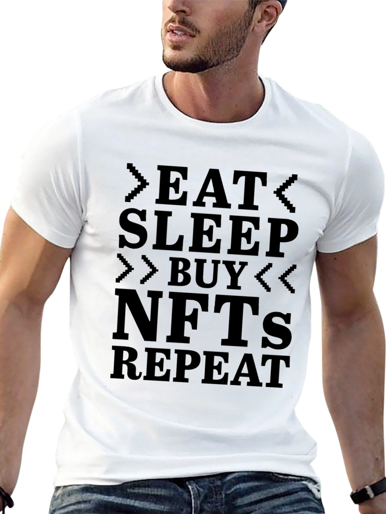 Eat Sleep Buy NFTs Repeat T-Shirt - Crypto Hype