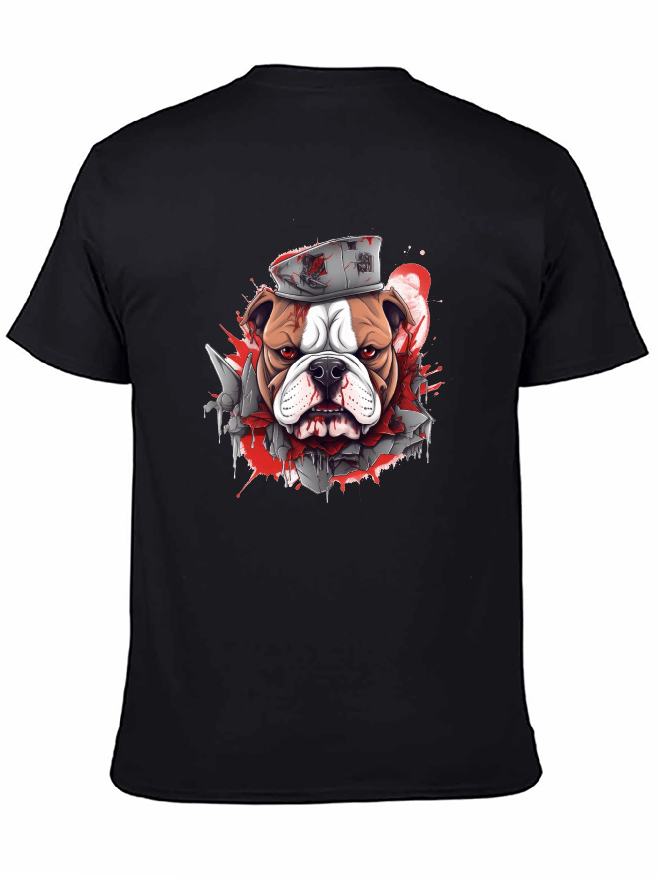 Bulldog Graphic Tee - Edgy Streetwear