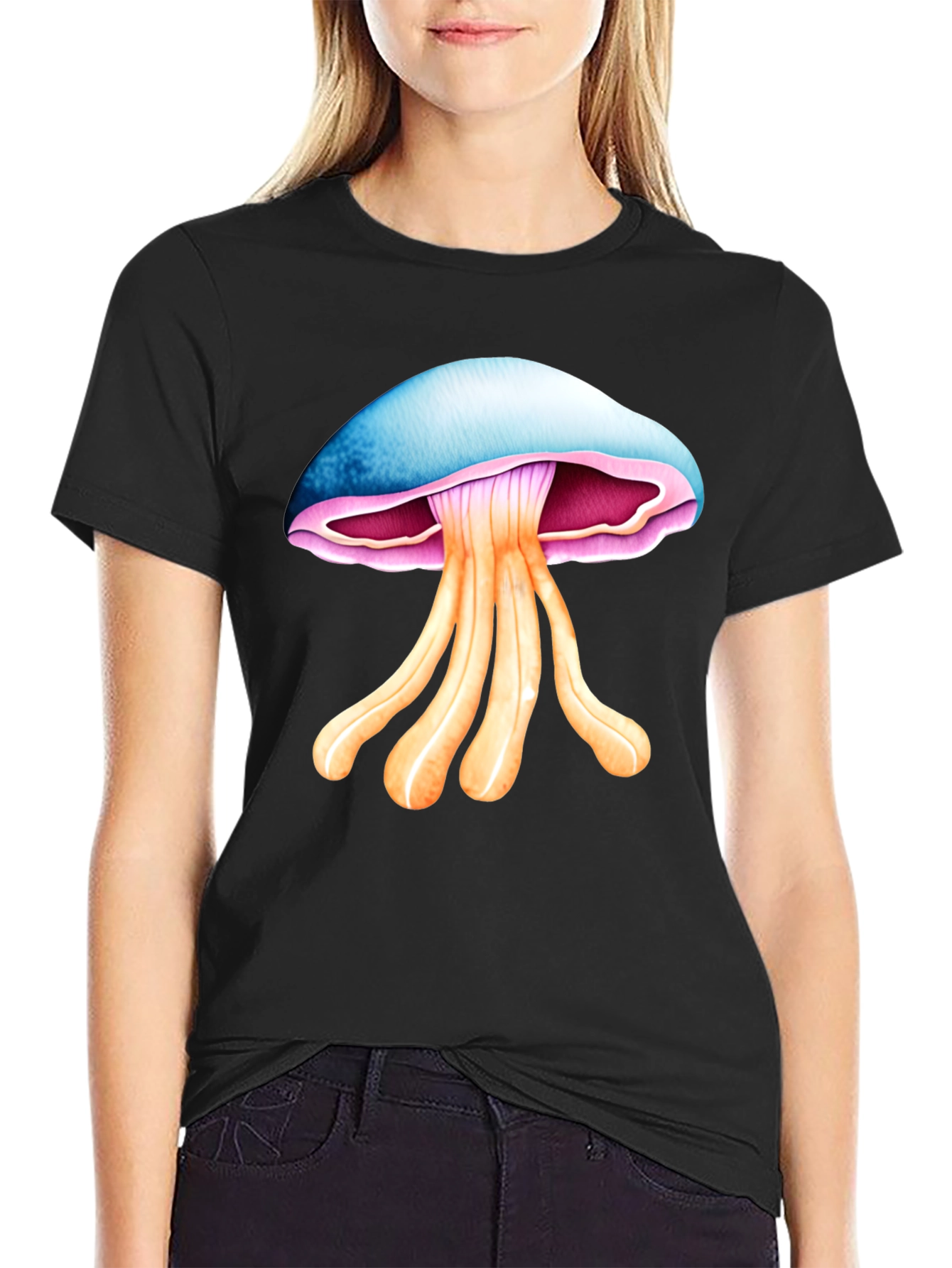 Mushroom Graphic Tee - Unique Design Soft Cotton