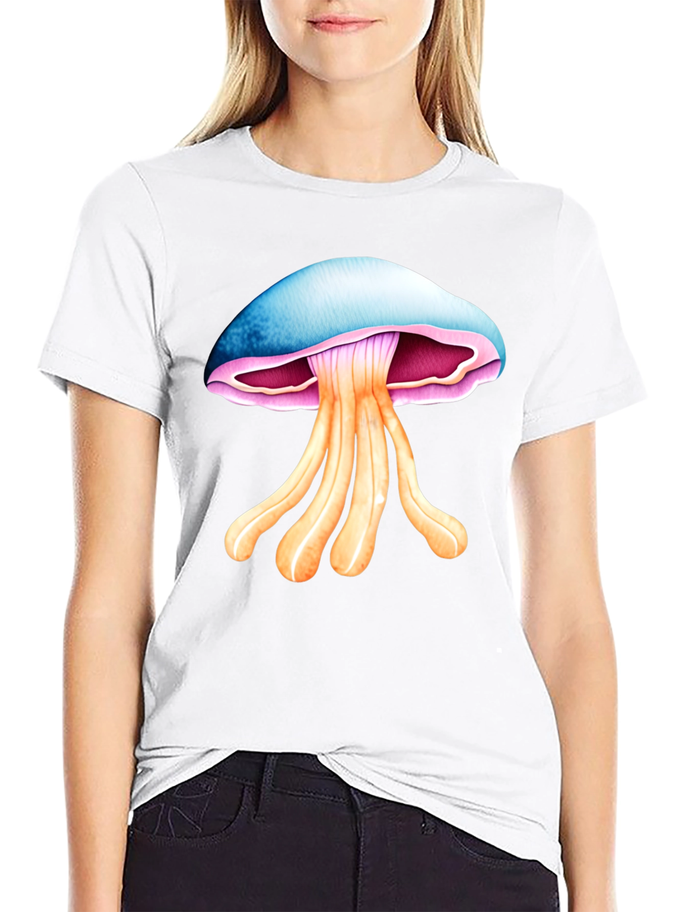 Mushroom Graphic Tee - Unique Design Soft Cotton