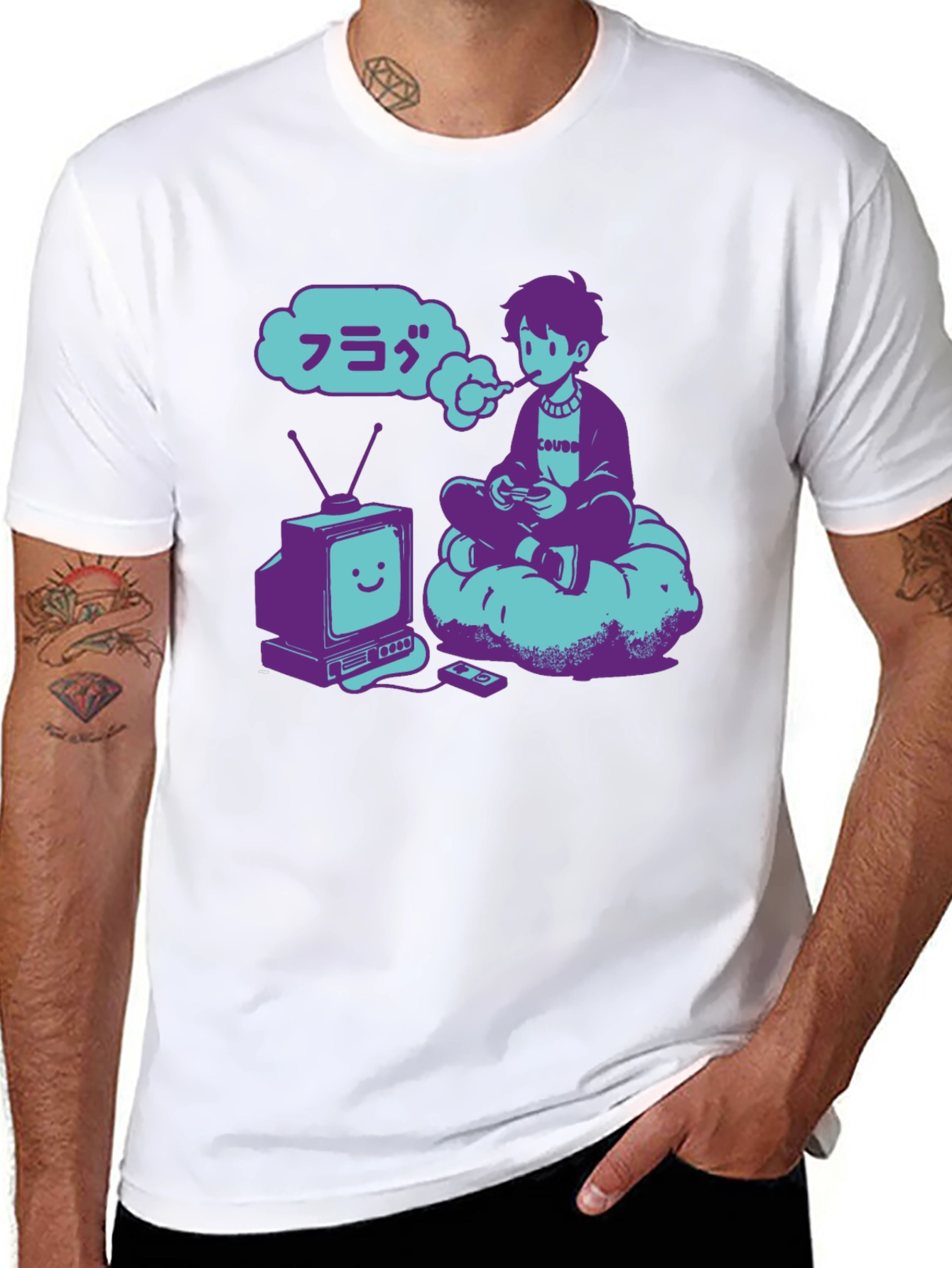 Retro Gamer T-Shirt - Vaporwave Aesthetic