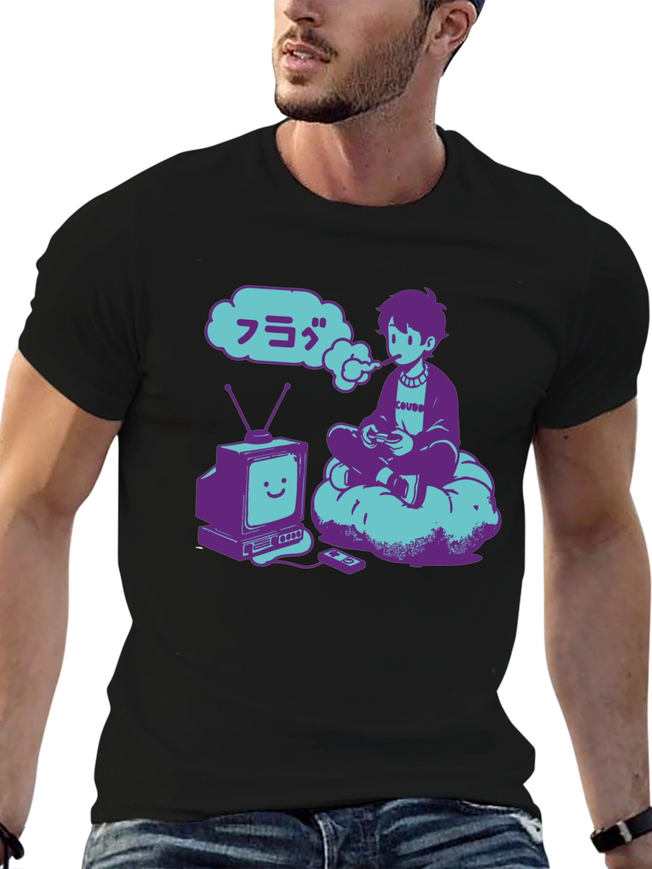 Retro Gamer T-Shirt - Vaporwave Aesthetic