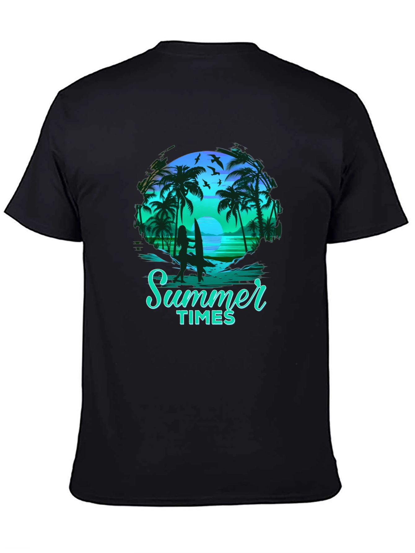 Summer Times Graphic Tee - Tropical Beach Shirt