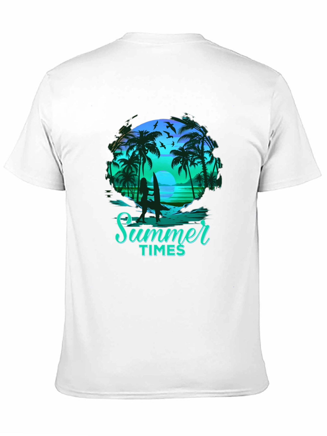 Summer Times Graphic Tee - Tropical Beach Shirt